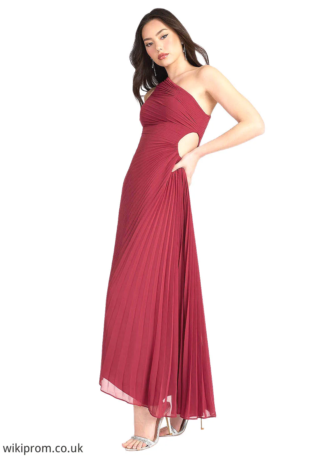 Alma Angelina Ruby Red Asymmetrical Dress Atelier Dresses | Azazie SWKP0022892