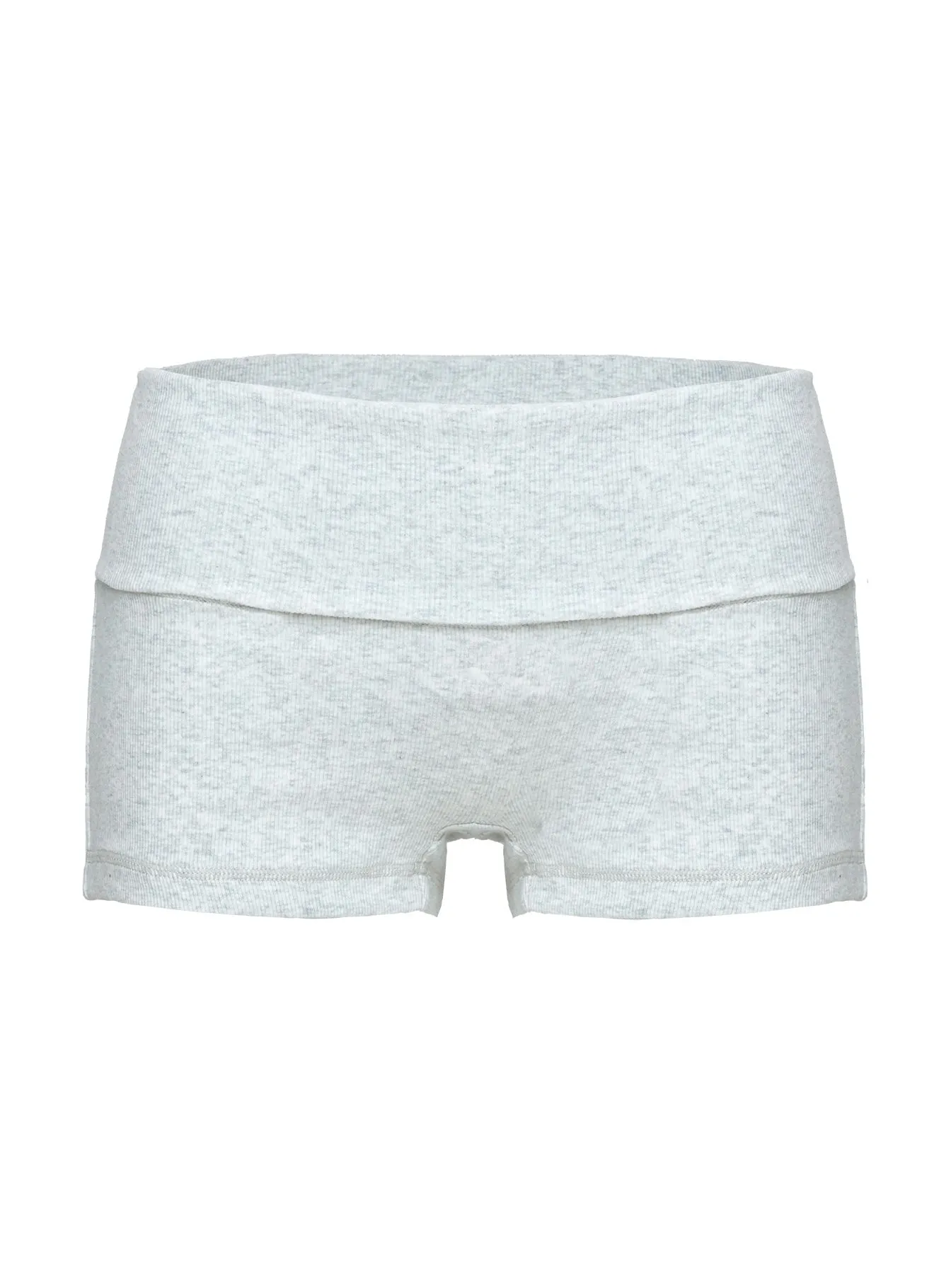 Baseline Low Rise Rib Shorts Grey Marle