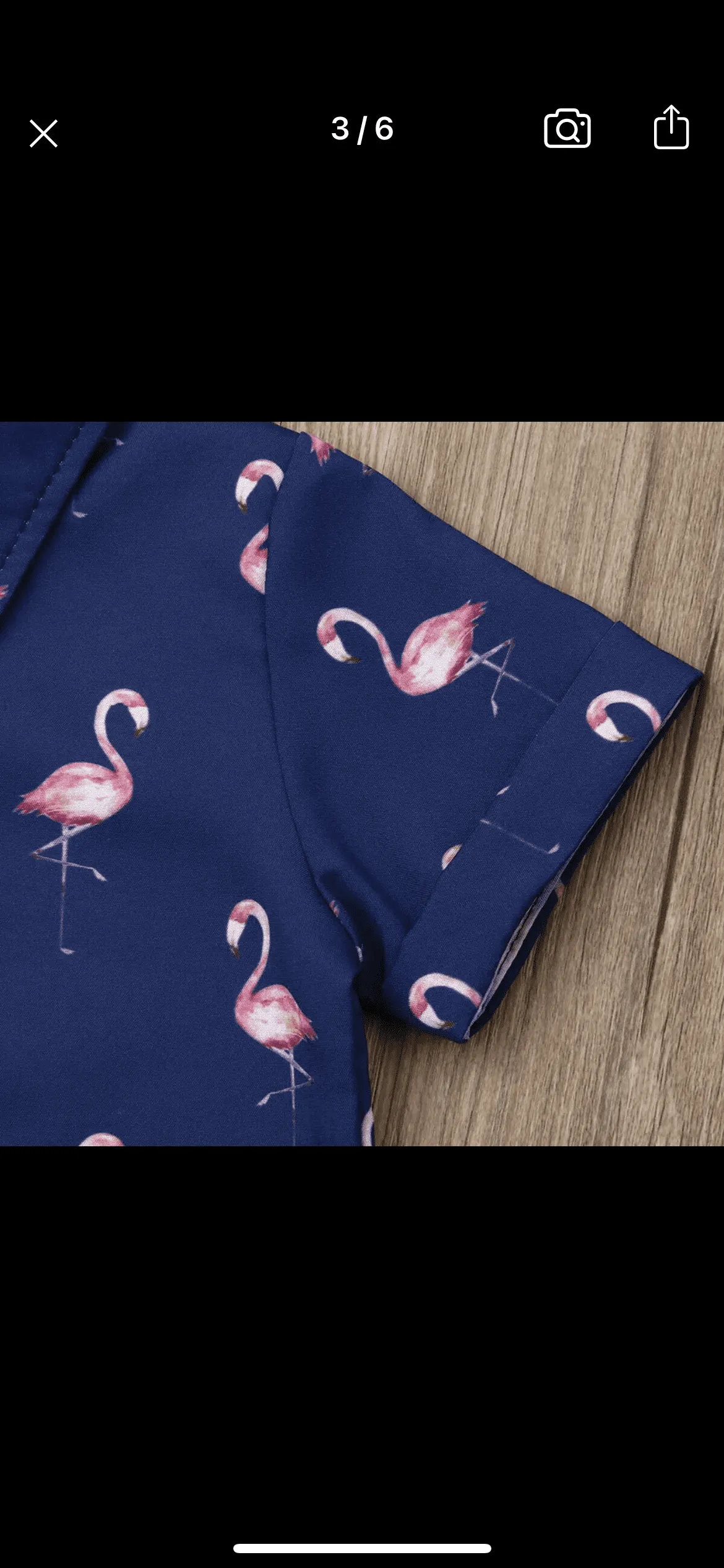 Boys Flamingo Button Shirt & Pink Shorts Set