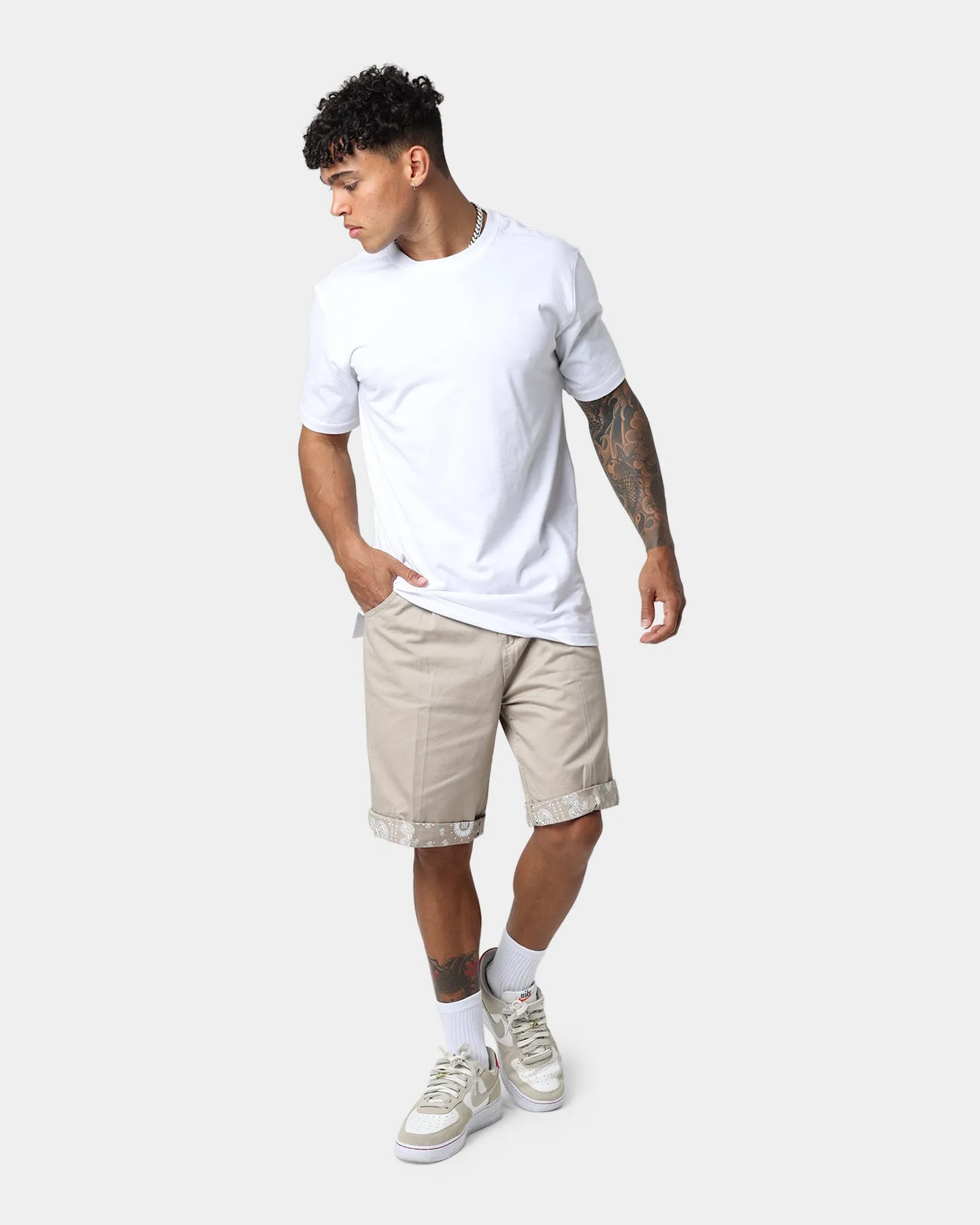 Carre Bandana Ultra Chino Shorts Stone