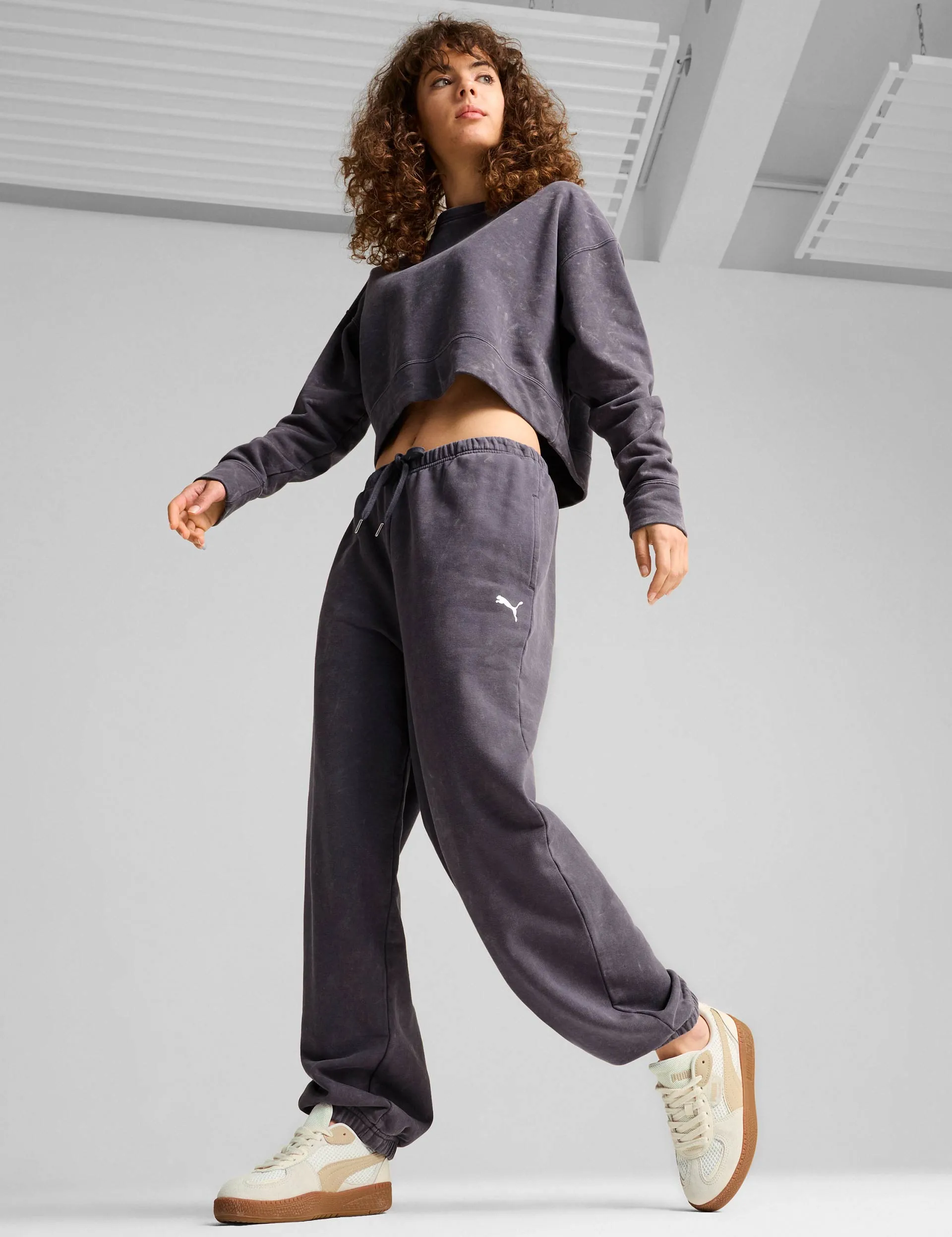 DARE TO Relaxed Washed Pants - Galactic Grey