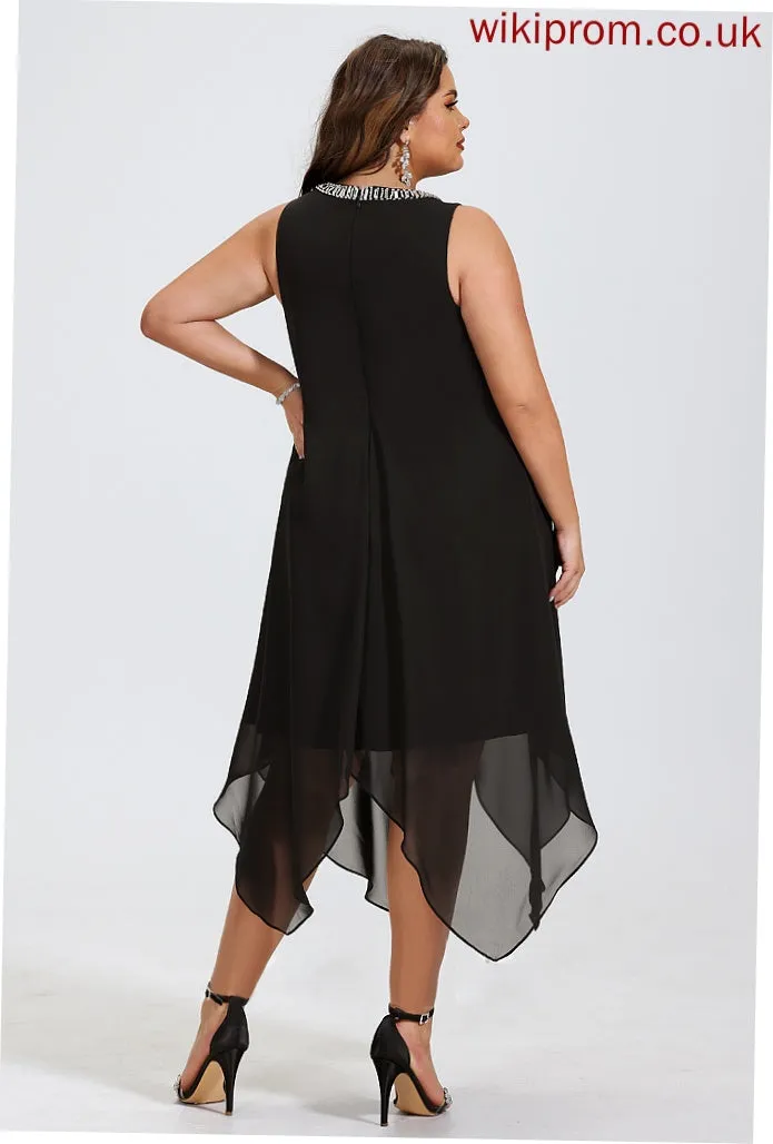 Dresses A-line Formal Dresses Round Amy Chiffon Neck