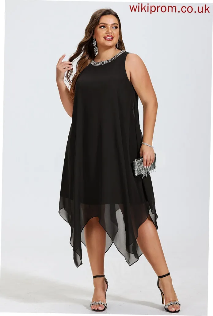 Dresses A-line Formal Dresses Round Amy Chiffon Neck