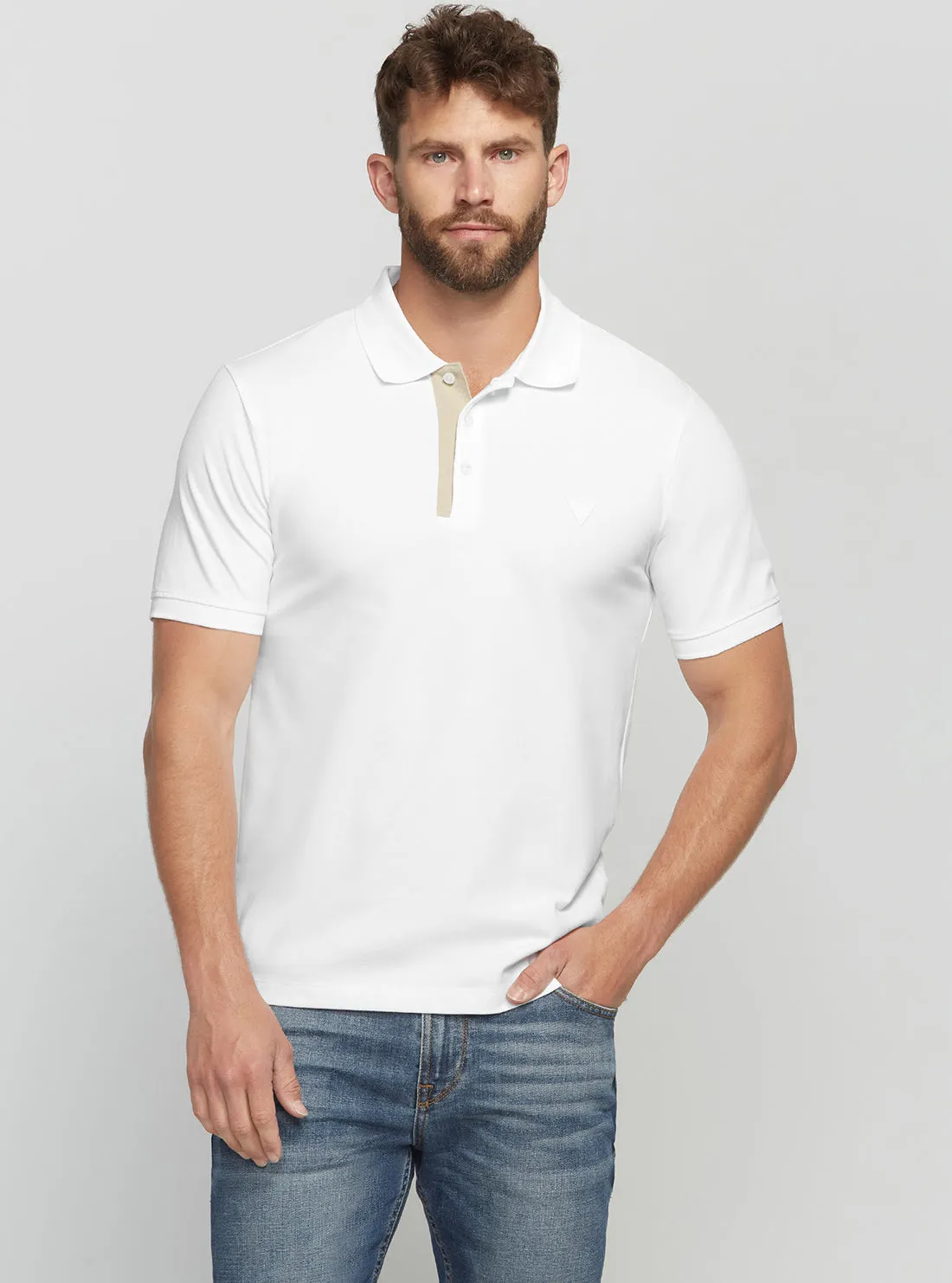 Eco White Lyle Polo T-Shirt