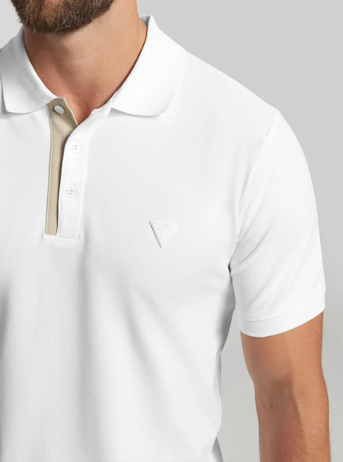 Eco White Lyle Polo T-Shirt