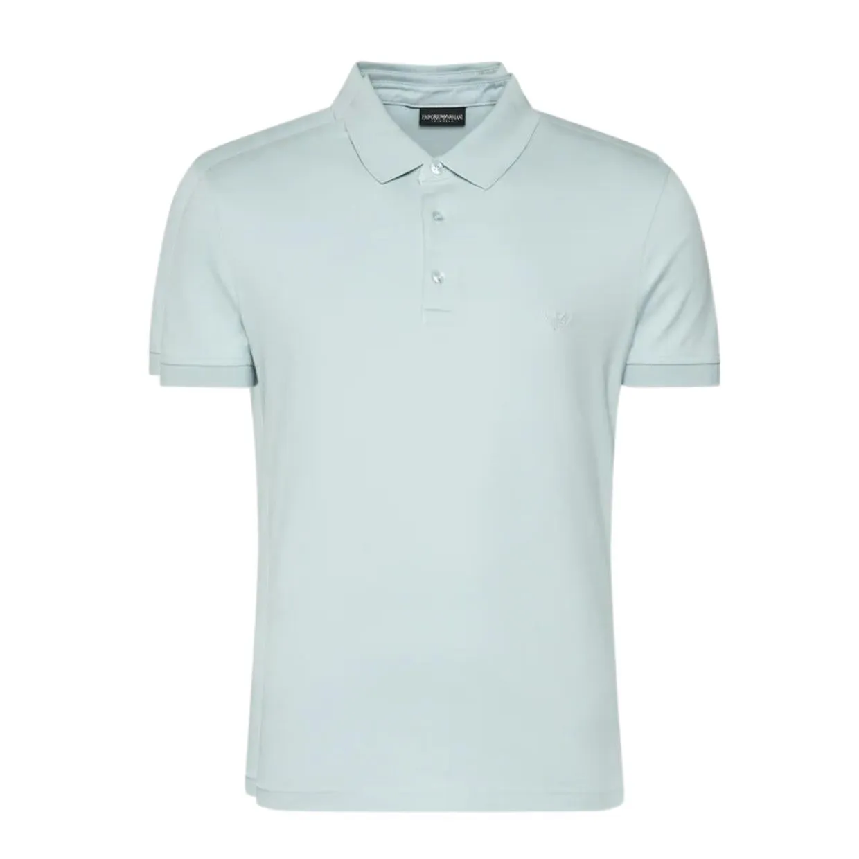 Emporio Armani Bodywear Embroidered Logo Green Polo Shirts