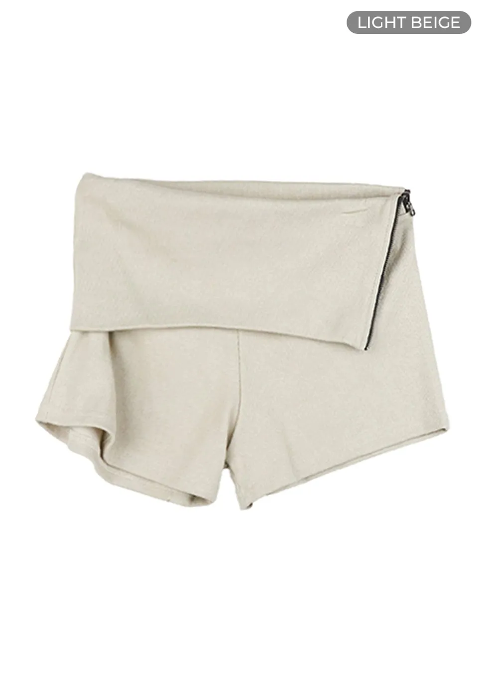 Folded Side Zip Shorts IG405