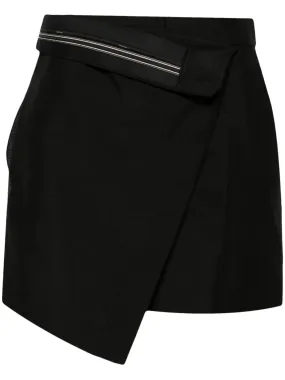 folded-waist wrap shorts