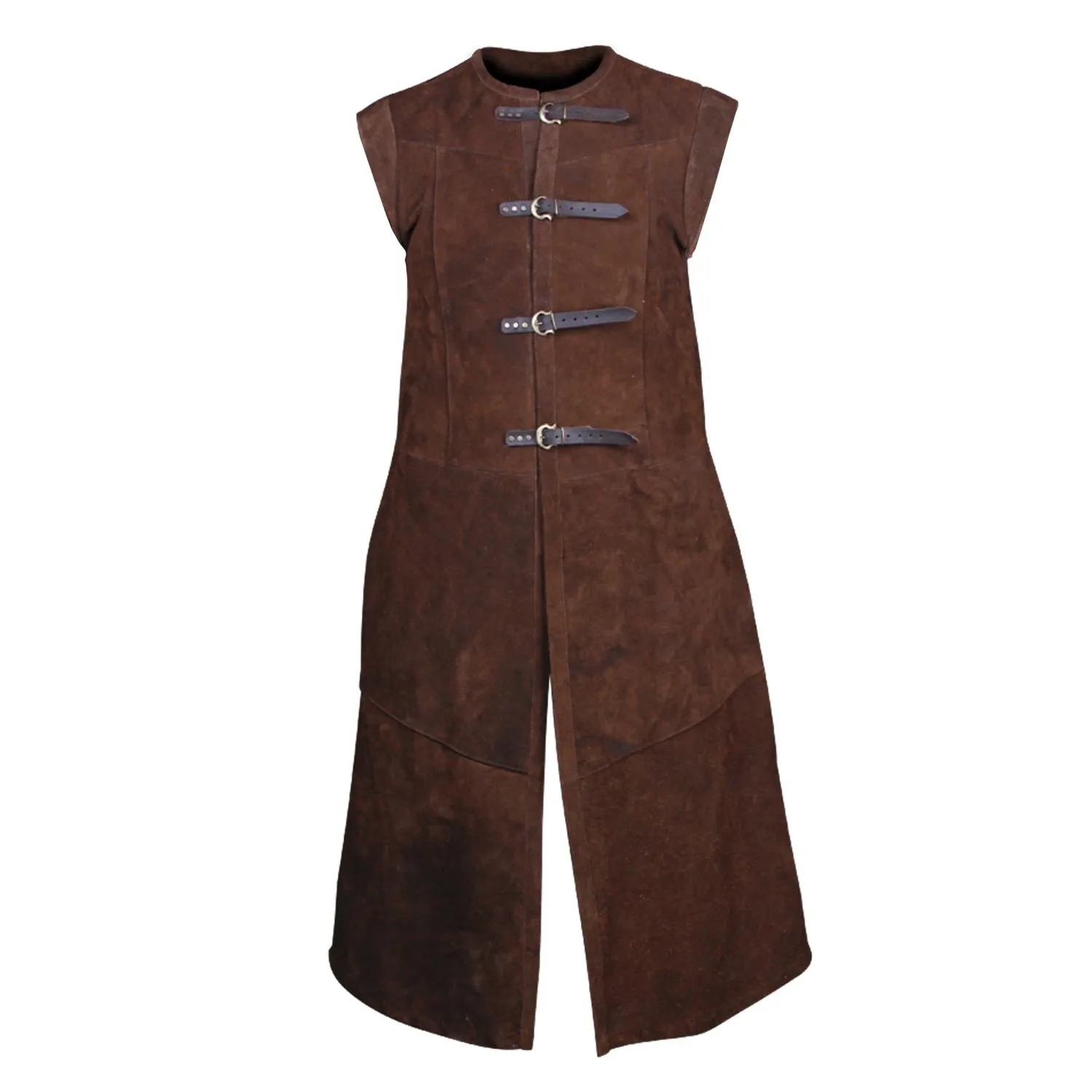 Garen suede vest long