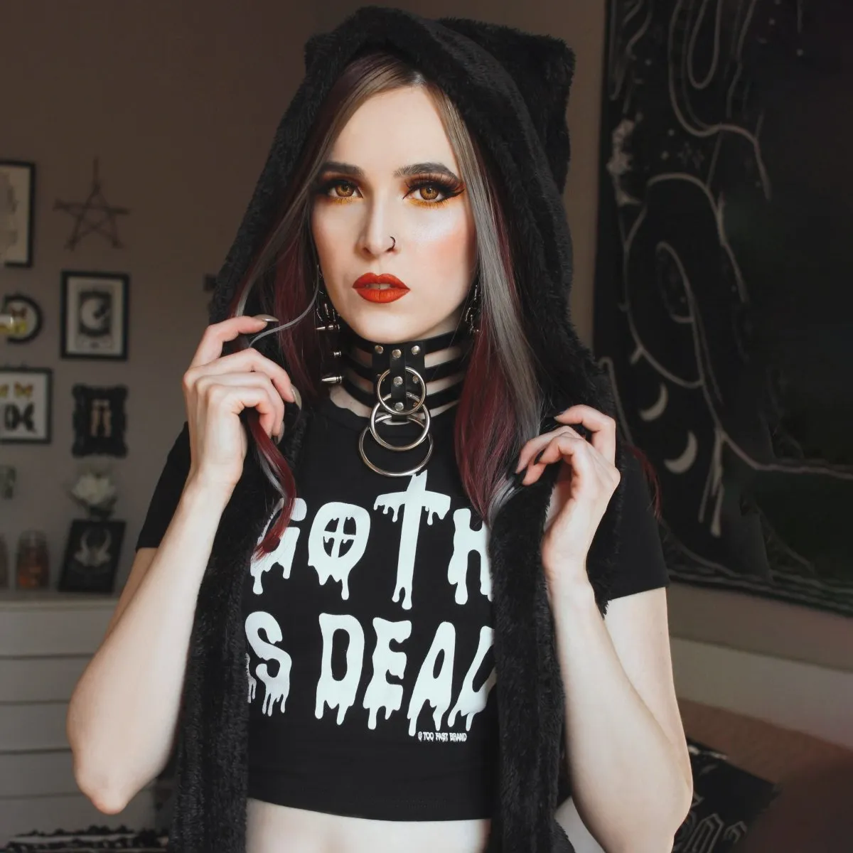 Goth Is Dead Crop Baby Tee