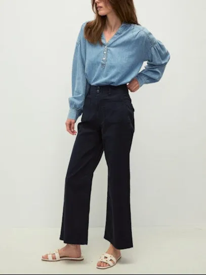 Grant Cropped High Rise (Navy)