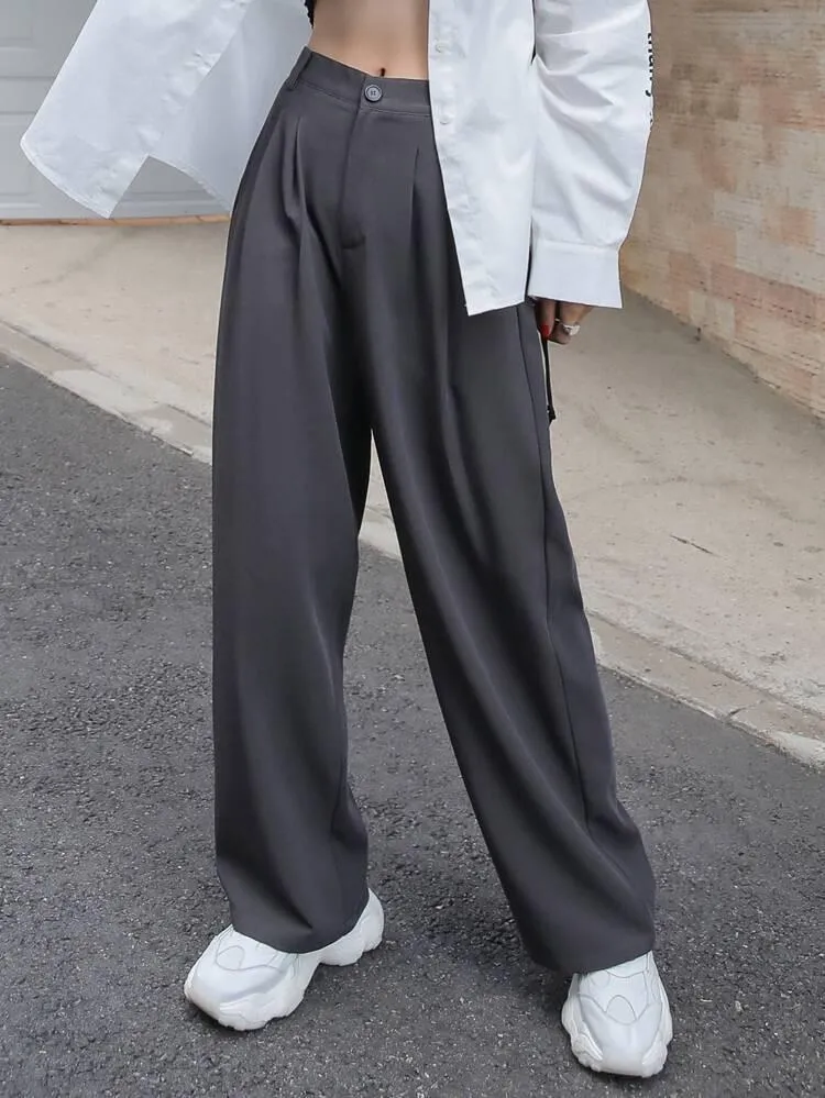 Korean Grey Relaxed Pant