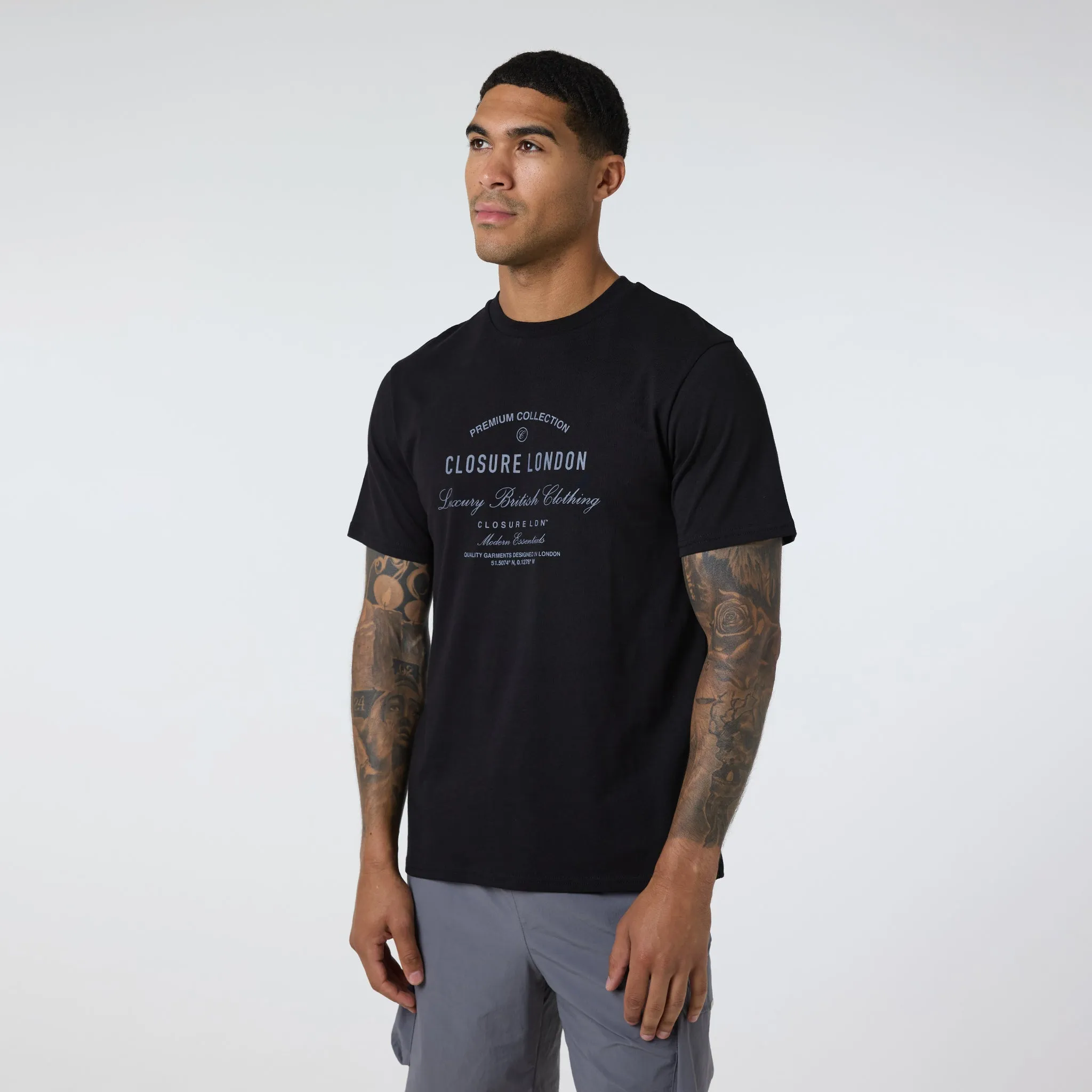 Layered Premium T-Shirt | Black