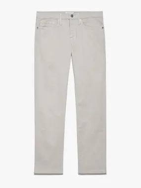 L'Homme Slim Crop Brushed Twill -- Milk Beige