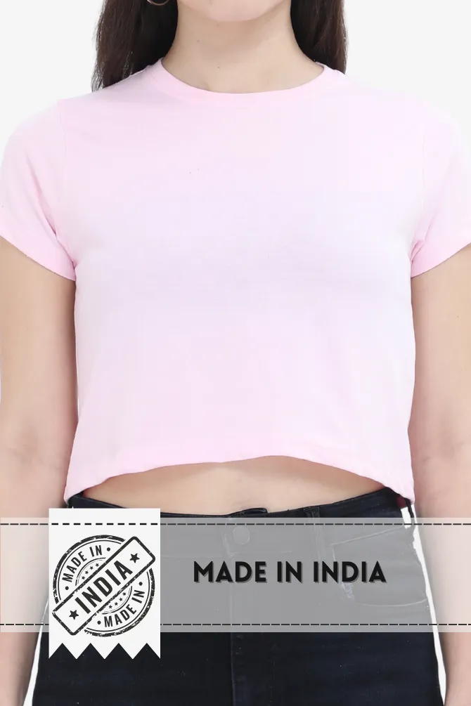 Light Pink Crop Tops for women