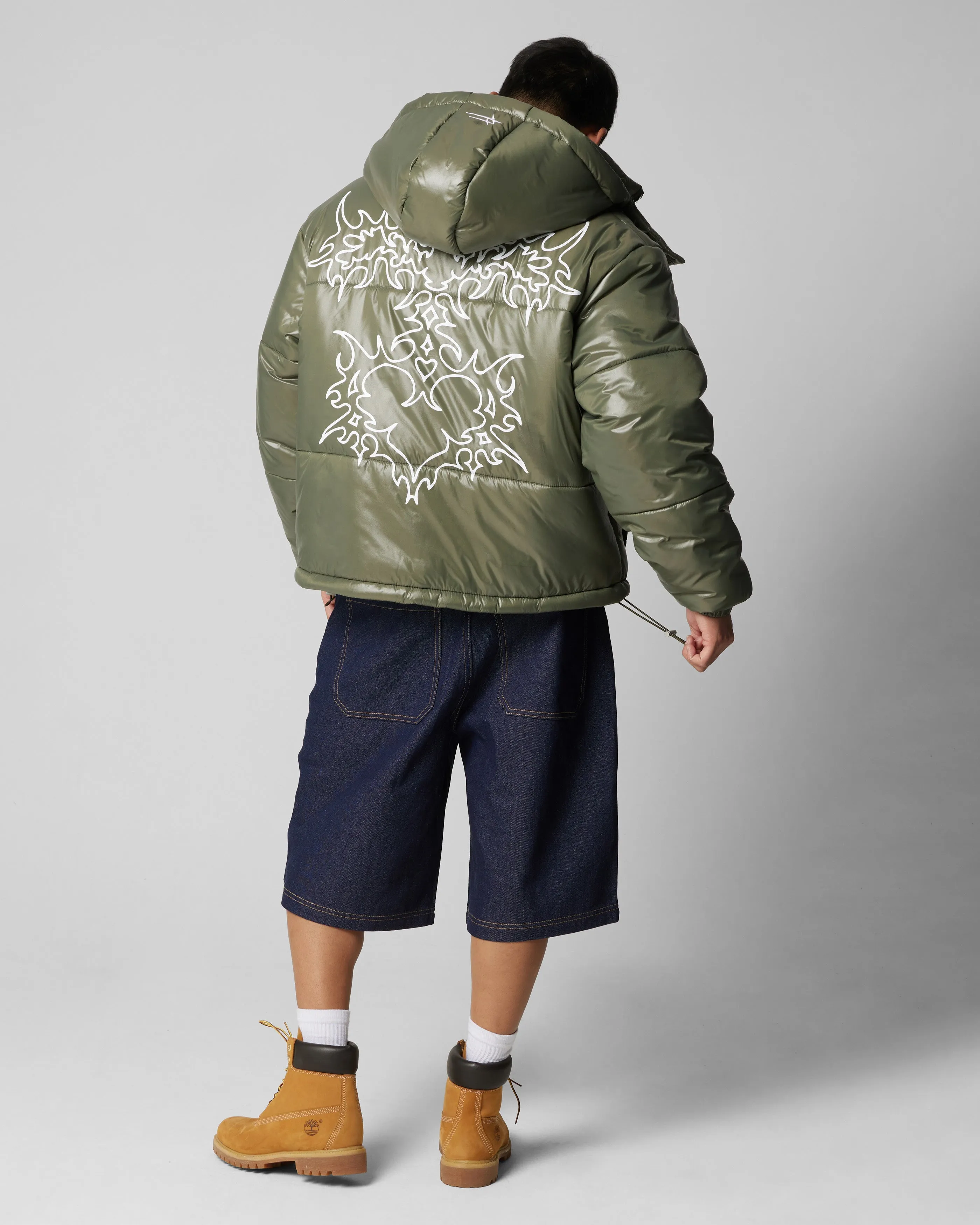 Loiter Star Born Puffer Jacket Green