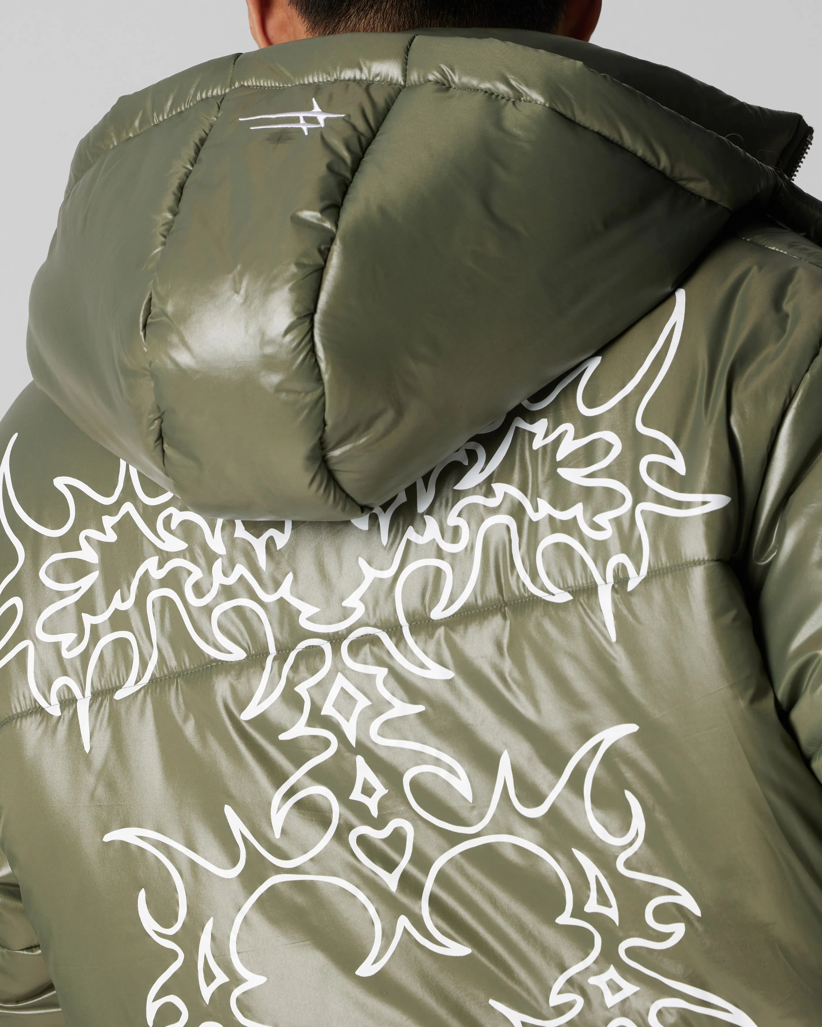 Loiter Star Born Puffer Jacket Green