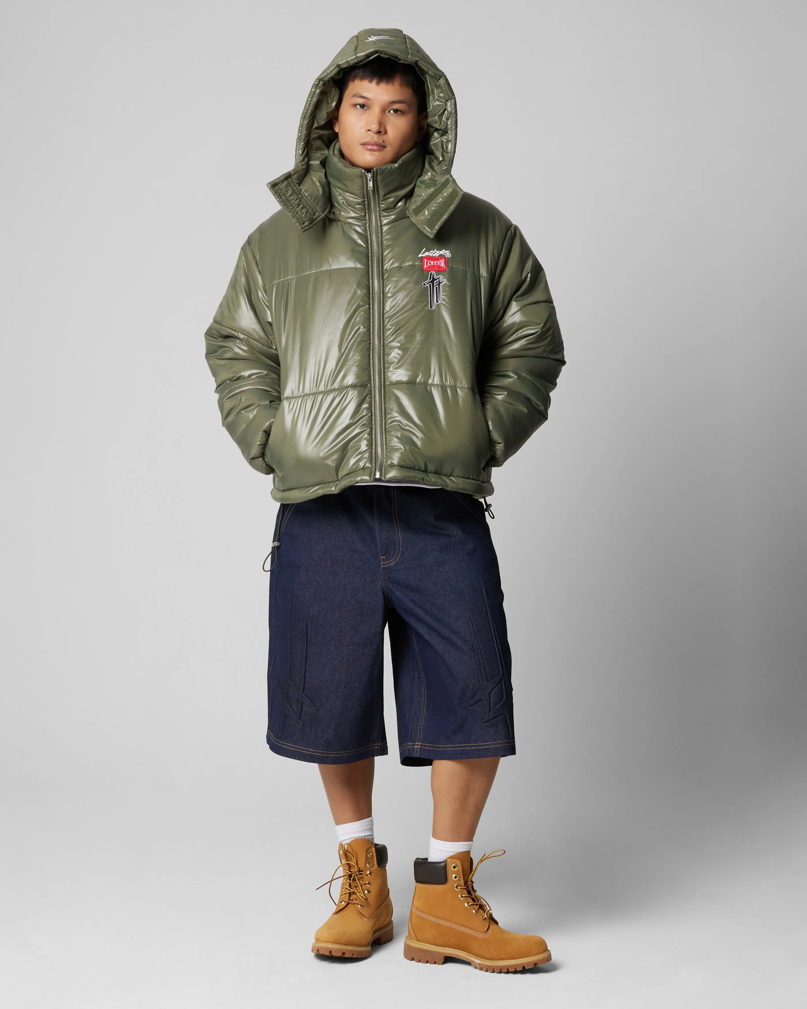 Loiter Star Born Puffer Jacket Green