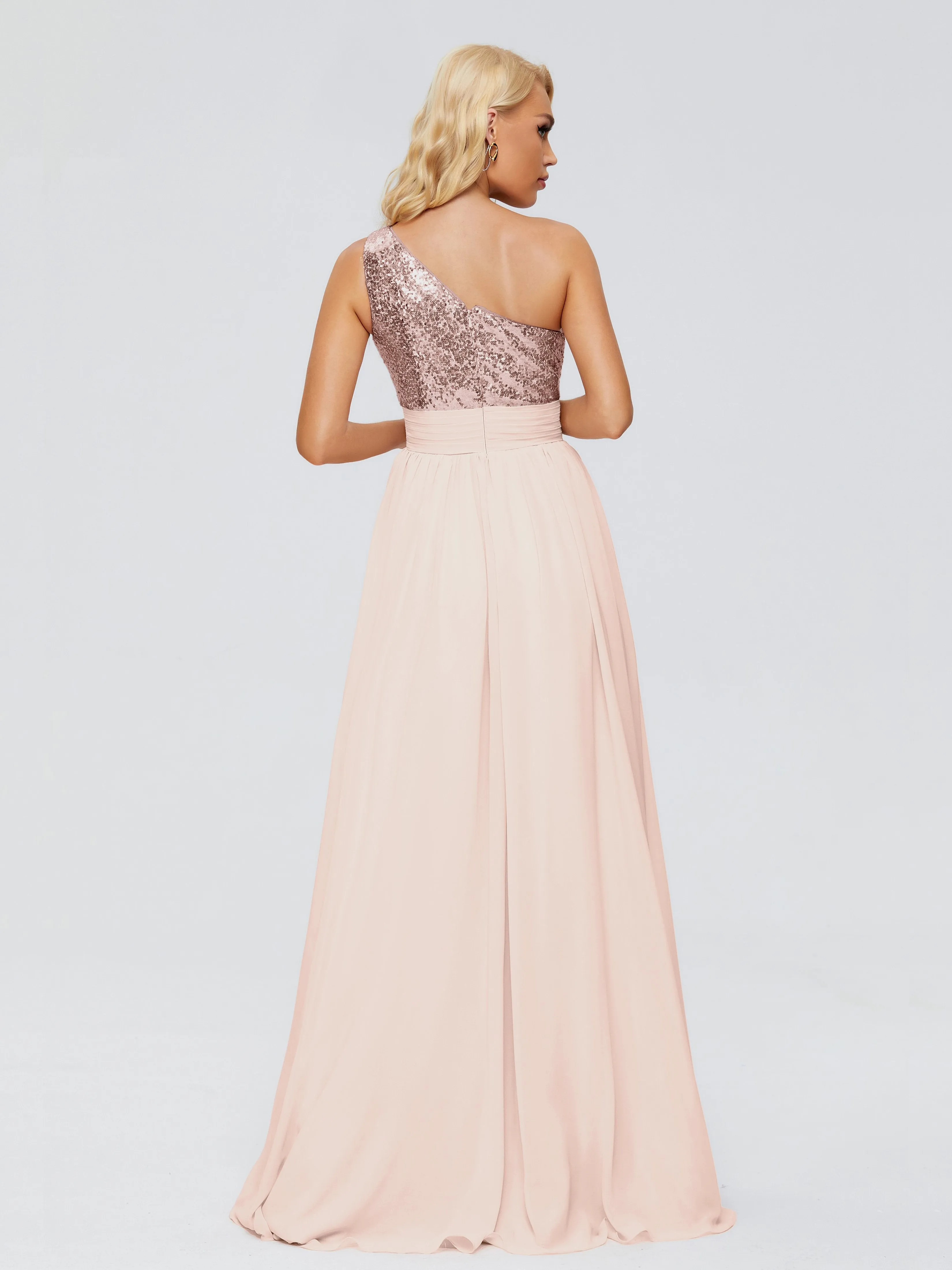 Margaret One-Shoulder Sequins Bridesmaid Dresses