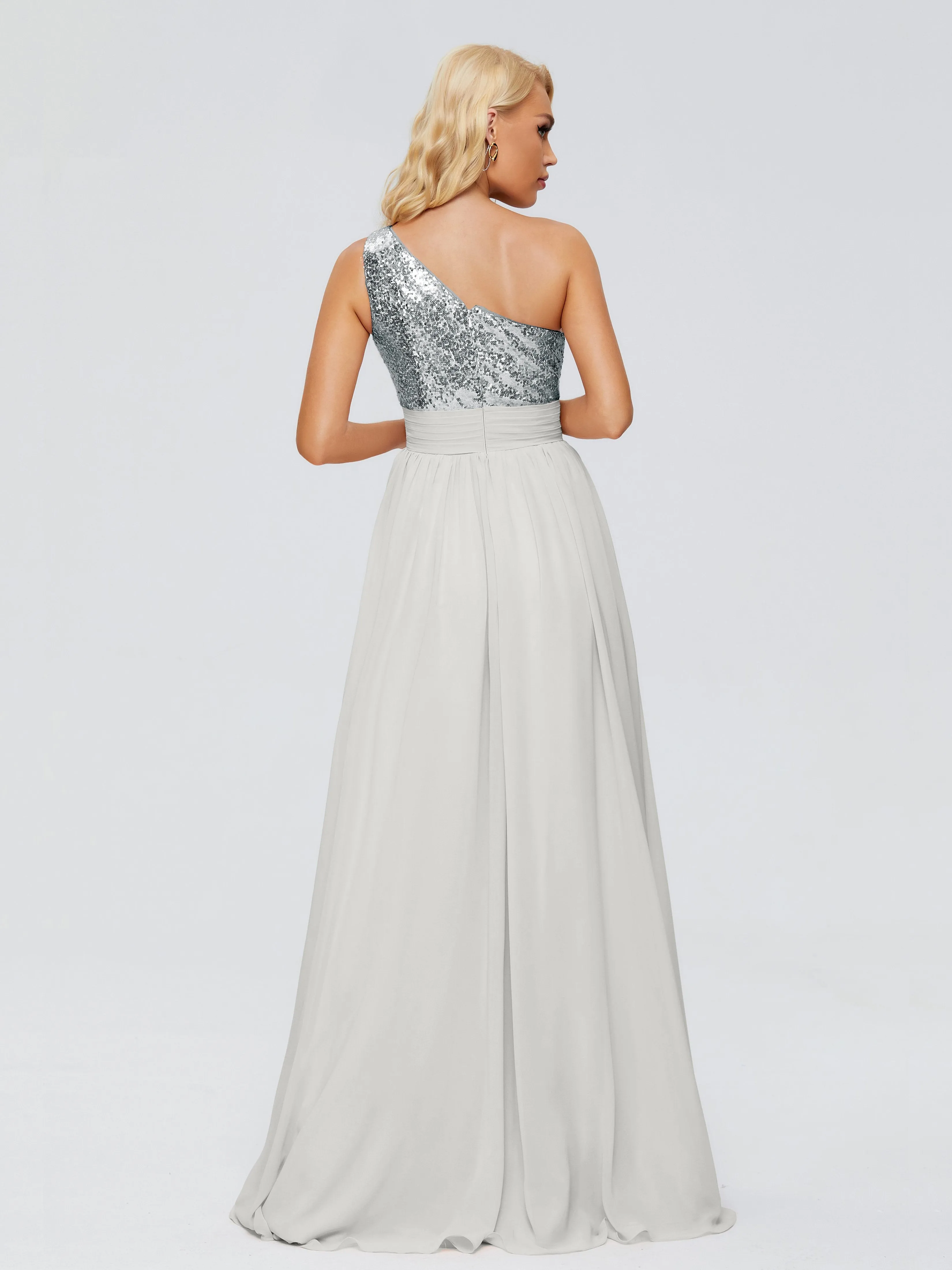 Margaret One-Shoulder Sequins Bridesmaid Dresses