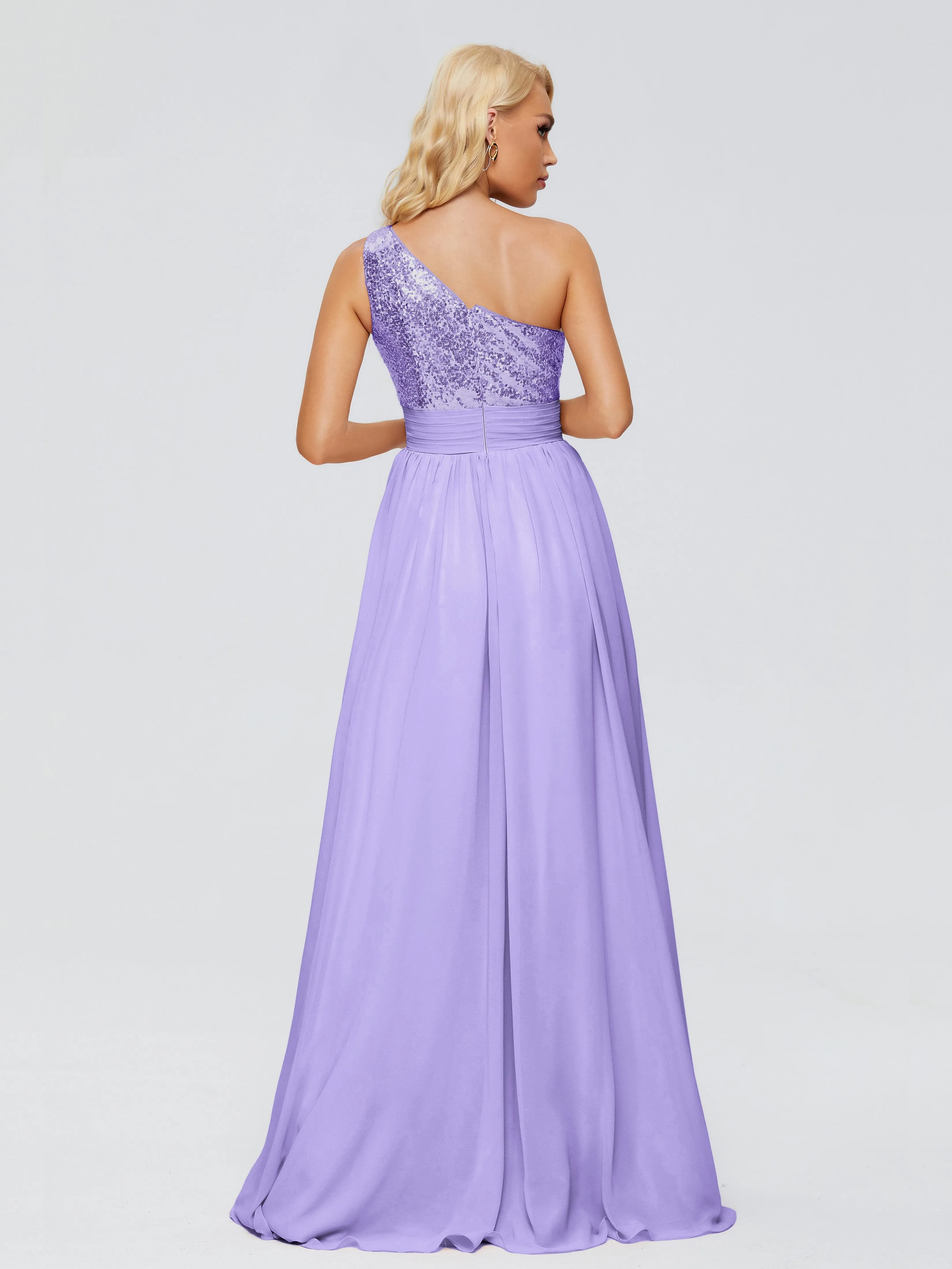 Margaret One-Shoulder Sequins Bridesmaid Dresses