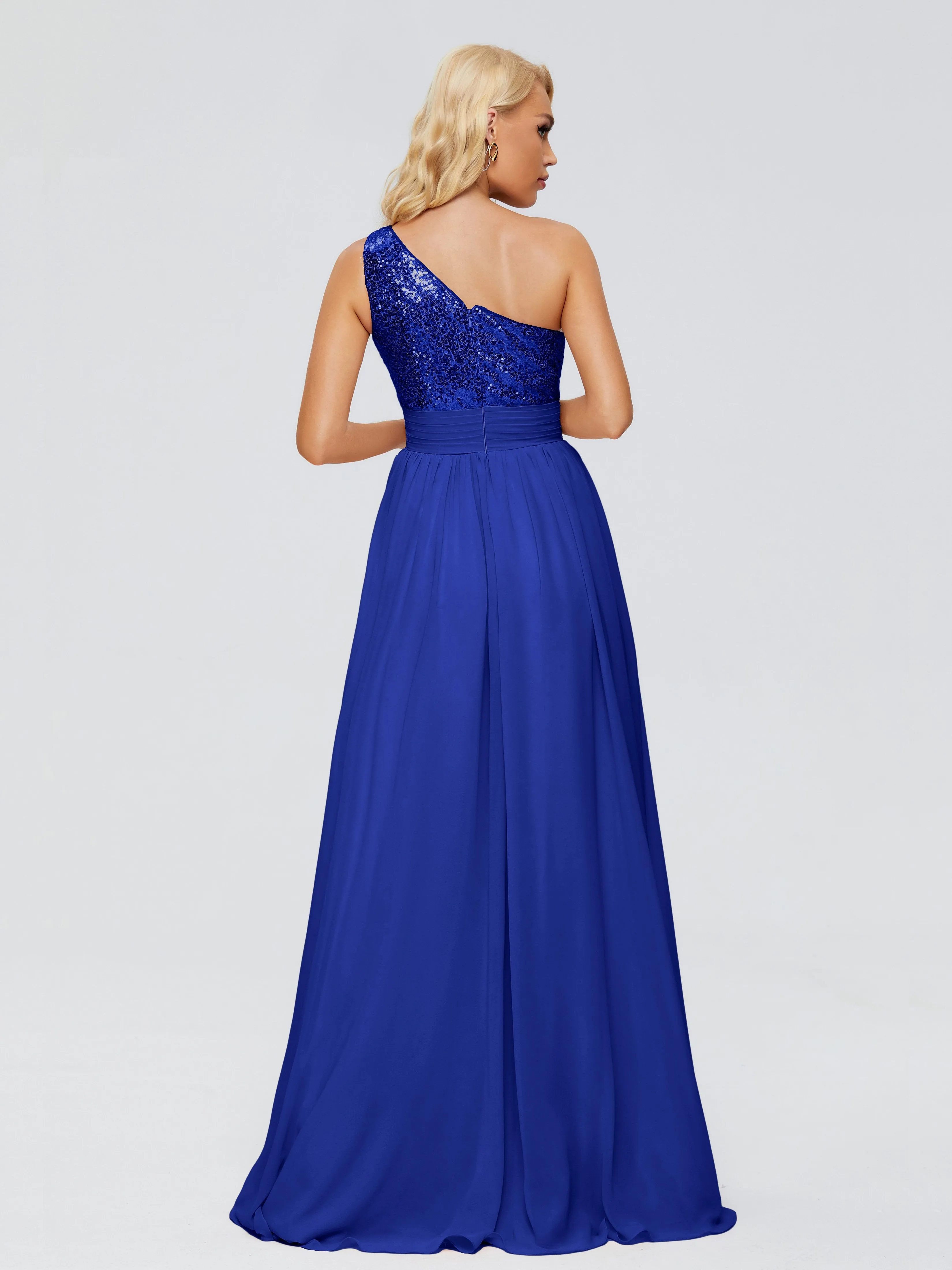 Margaret One-Shoulder Sequins Bridesmaid Dresses