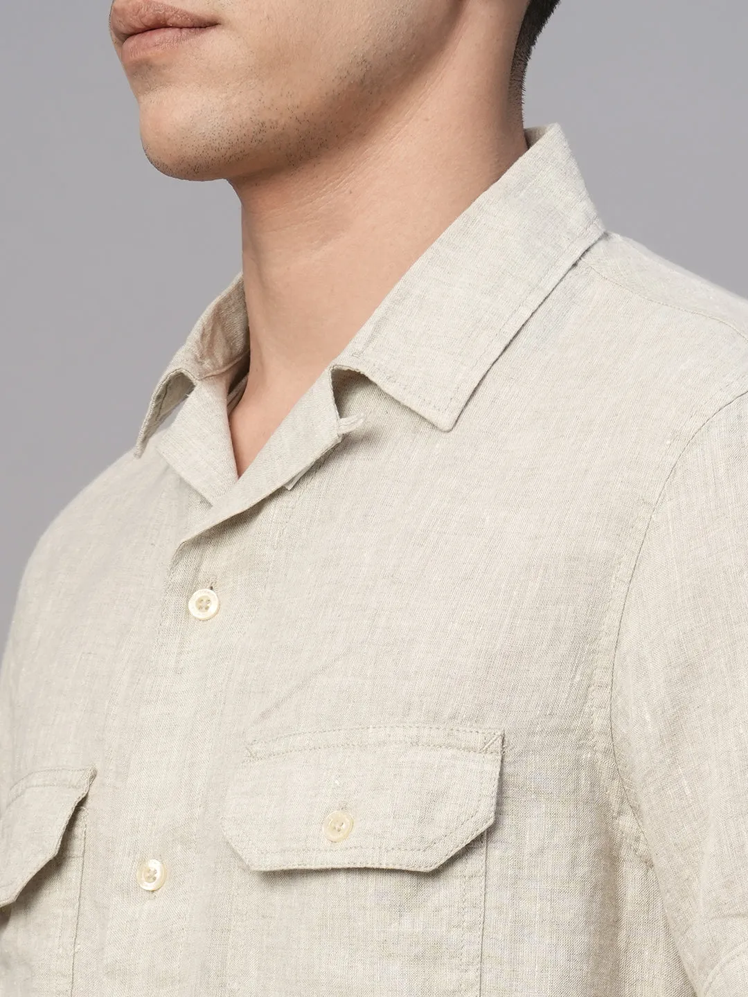 Men's Natural Cotton Regular Fit Shirt