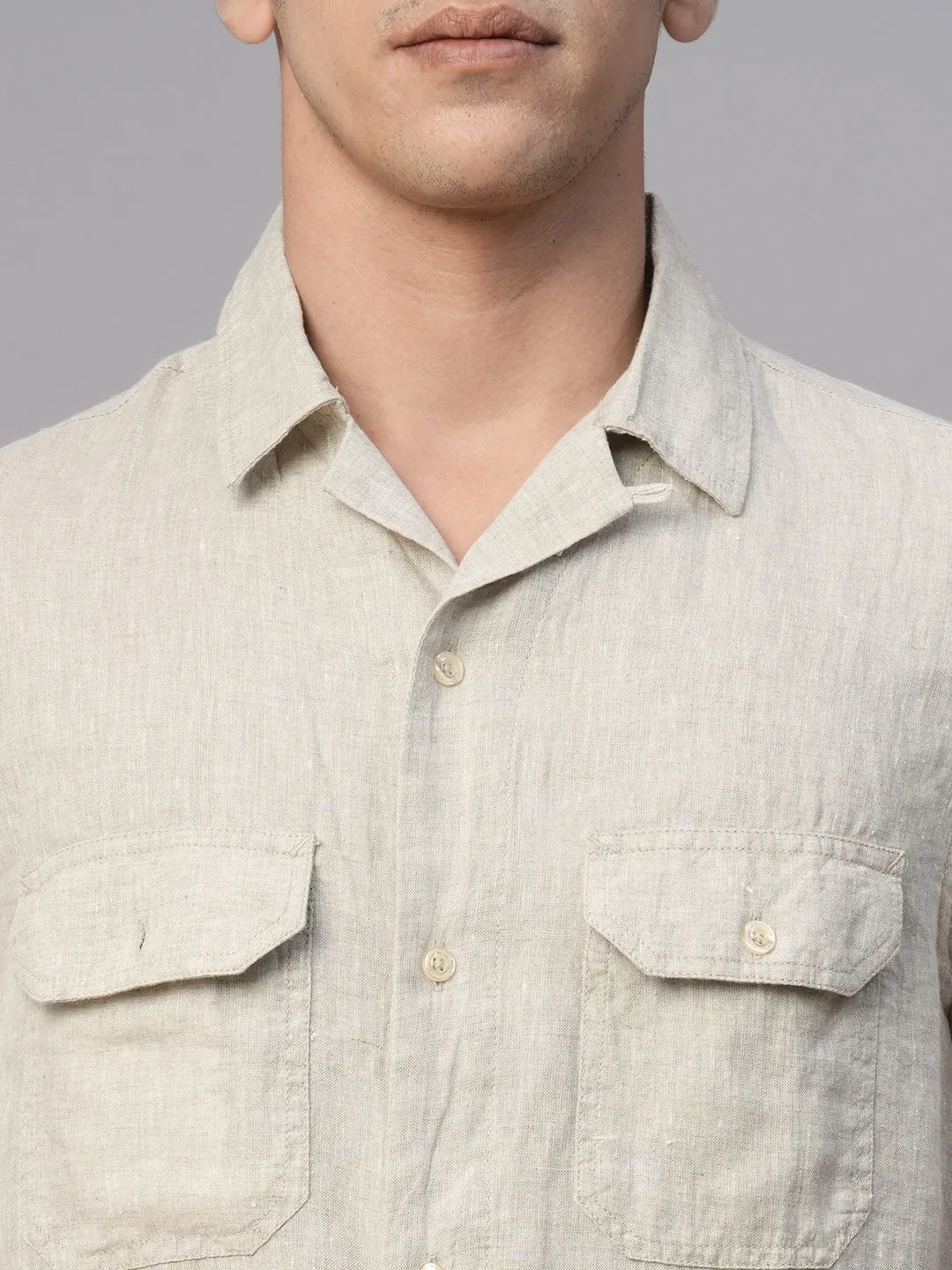 Men's Natural Cotton Regular Fit Shirt