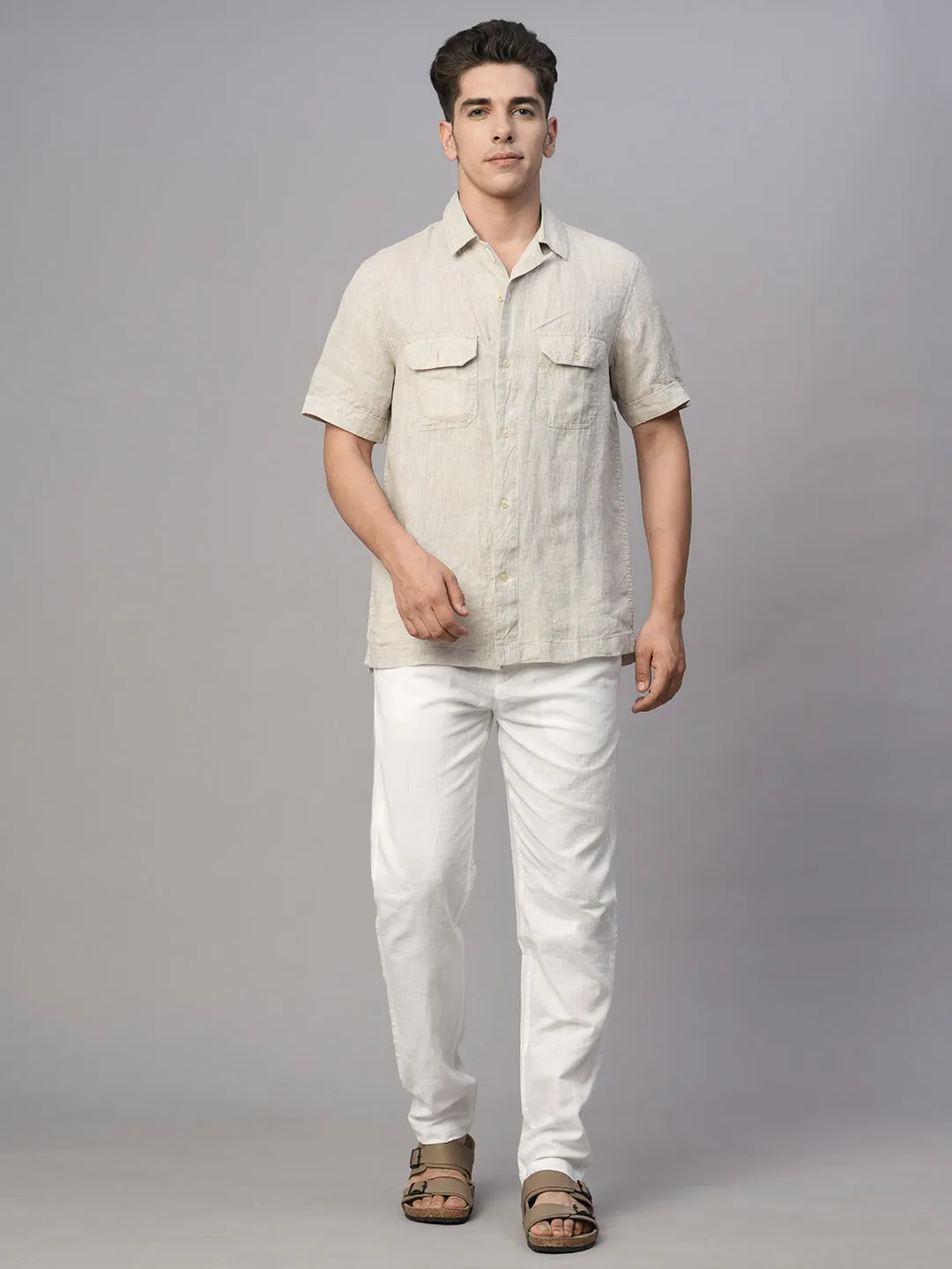 Men's Natural Cotton Regular Fit Shirt