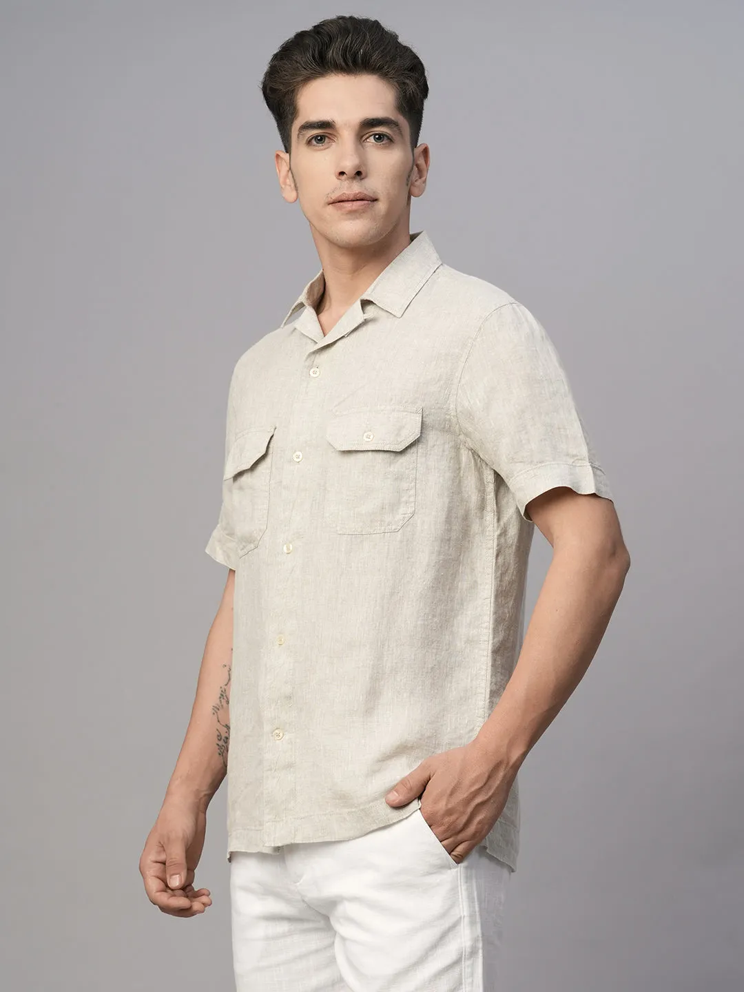 Men's Natural Cotton Regular Fit Shirt