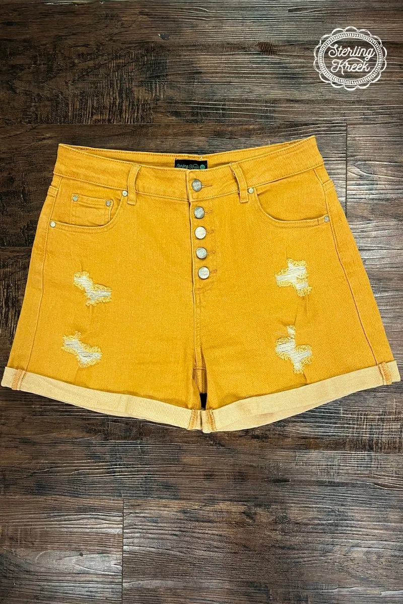 Mustard Tennesse Walking Shorts*