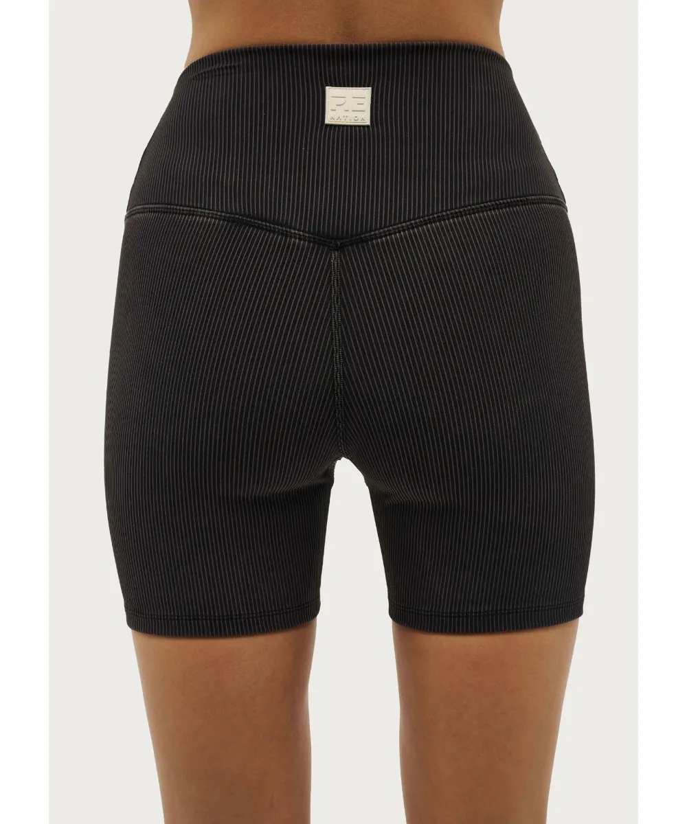 P.E Nation Actualise 5” Bike Short (Washed Black)