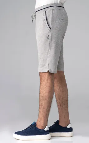 PIQUE INTERLOCK TIPPING SHORTS  GREY