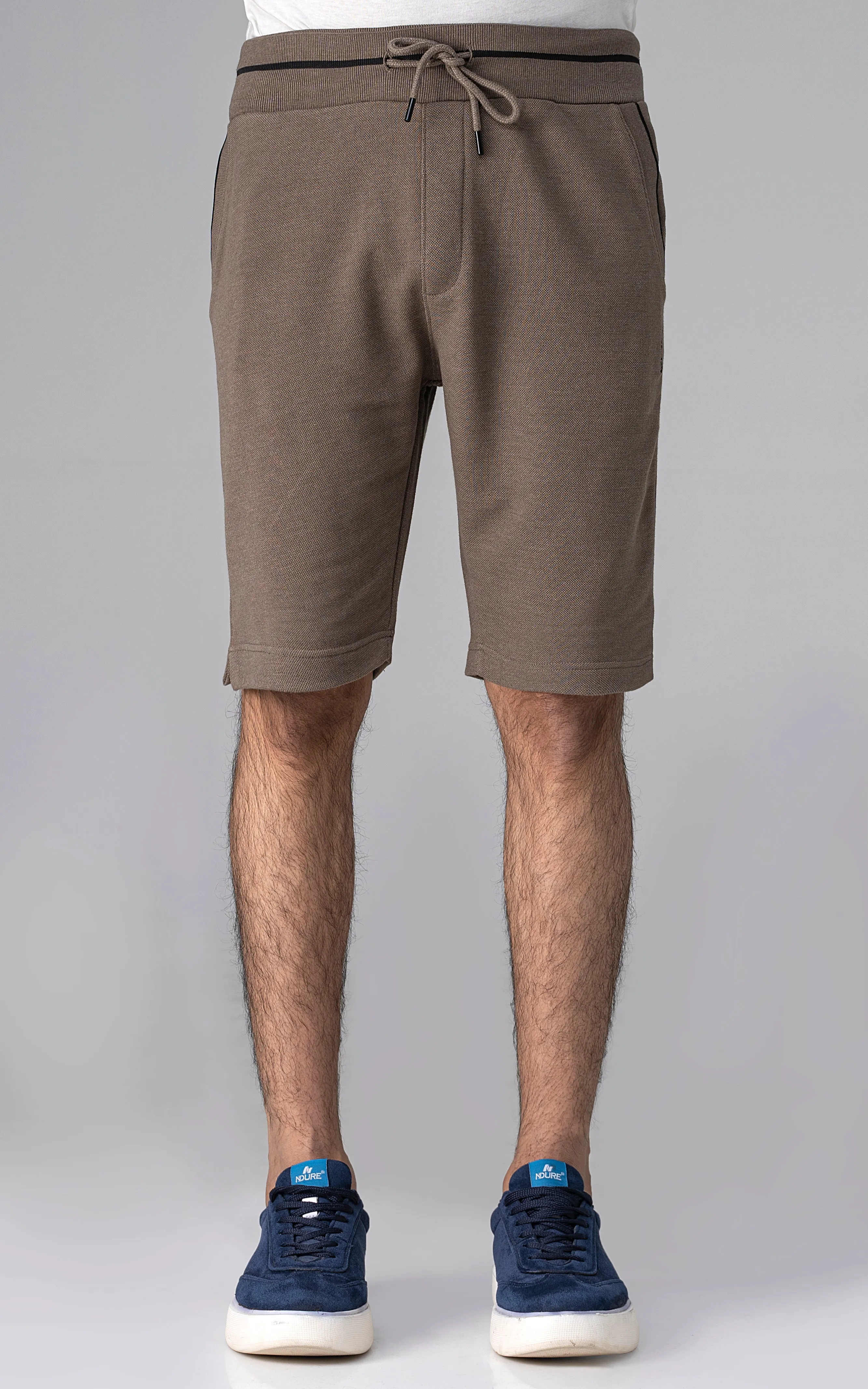 PIQUE INTERLOCK TIPPING SHORTS KHAKI