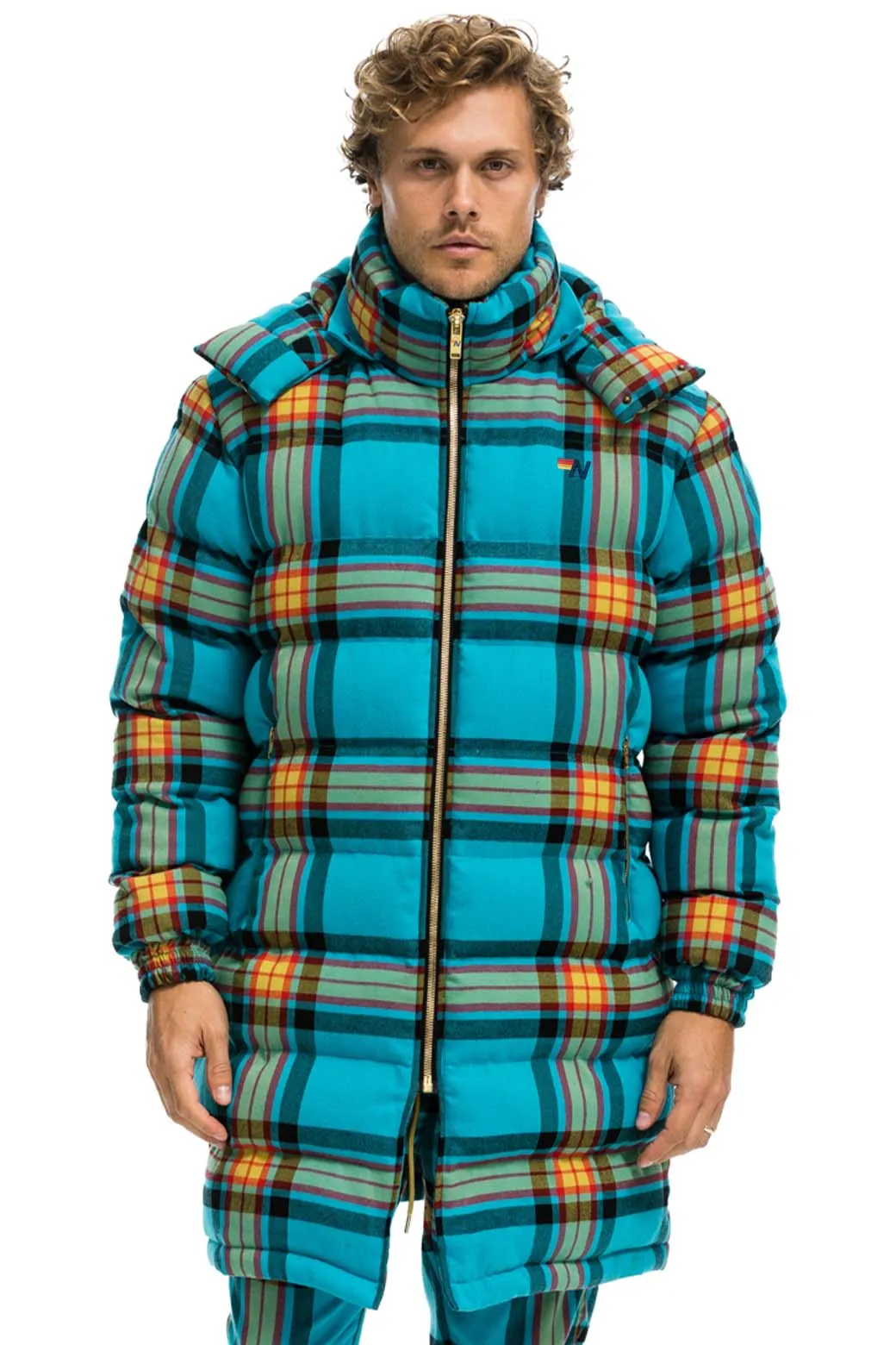 PLAID UNISEX LONG TREKKER JACKET - JACKSON PLAID