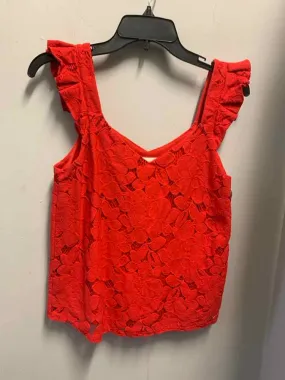 PRE-OWNED MONTEAU Tops Size M Red LAYERED TOP