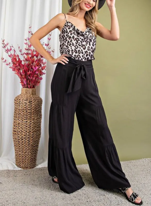 RELAXED FIT HIGH WAIST PANTS