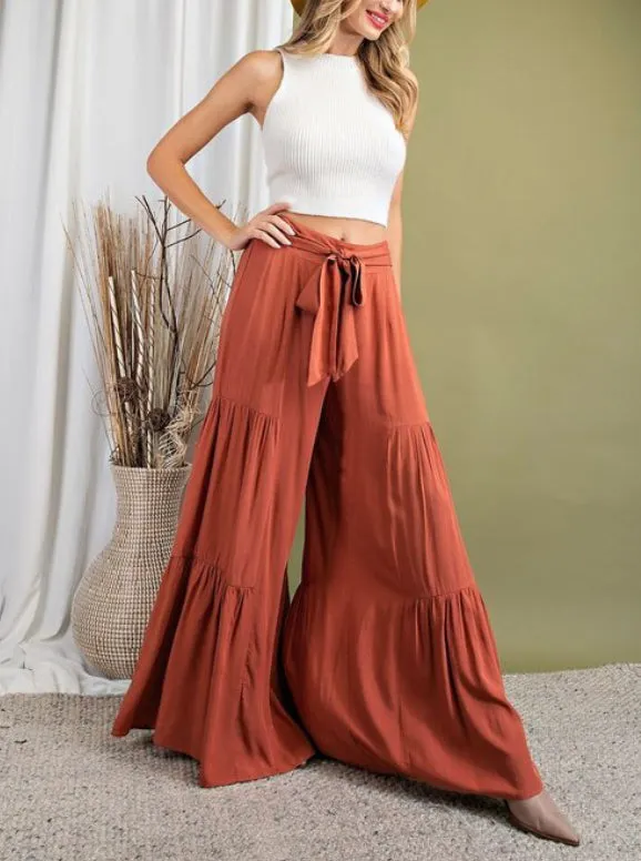 RELAXED FIT HIGH WAIST PANTS