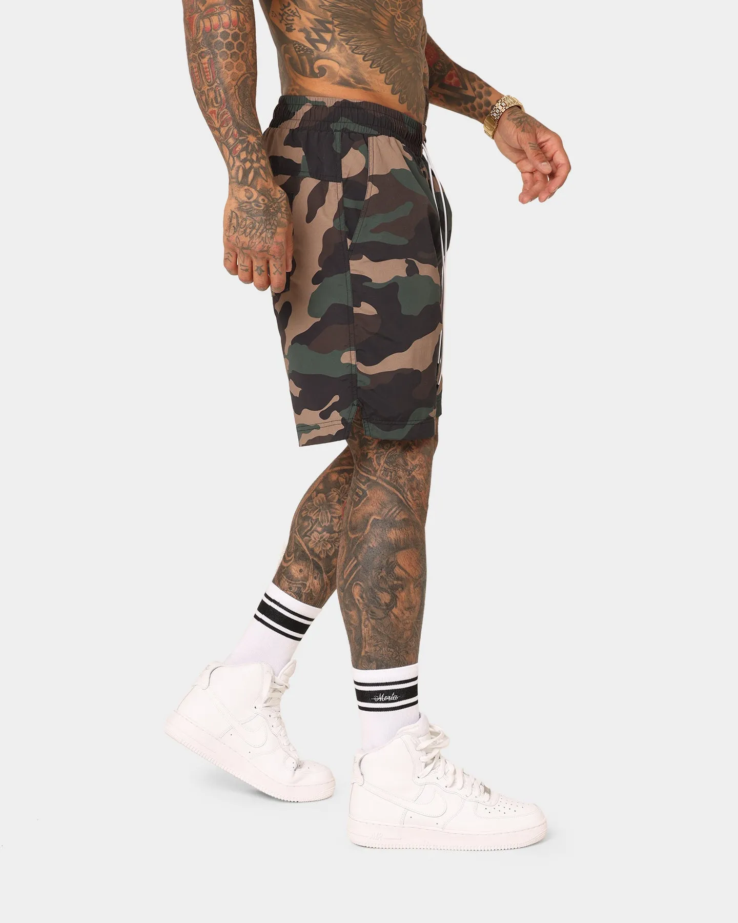 Saint Morta Timeless Camo Beach Shorts Woodland Camo