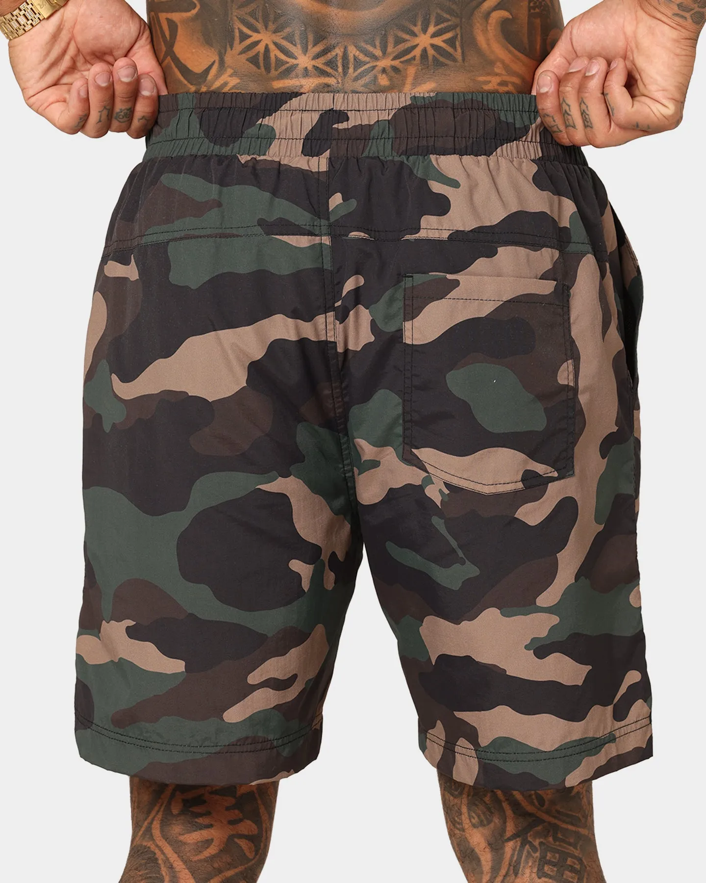 Saint Morta Timeless Camo Beach Shorts Woodland Camo