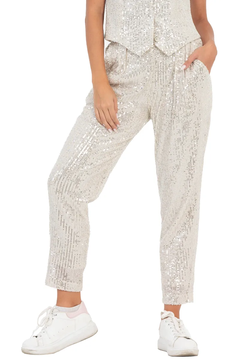 Sequinned Women's Trousers