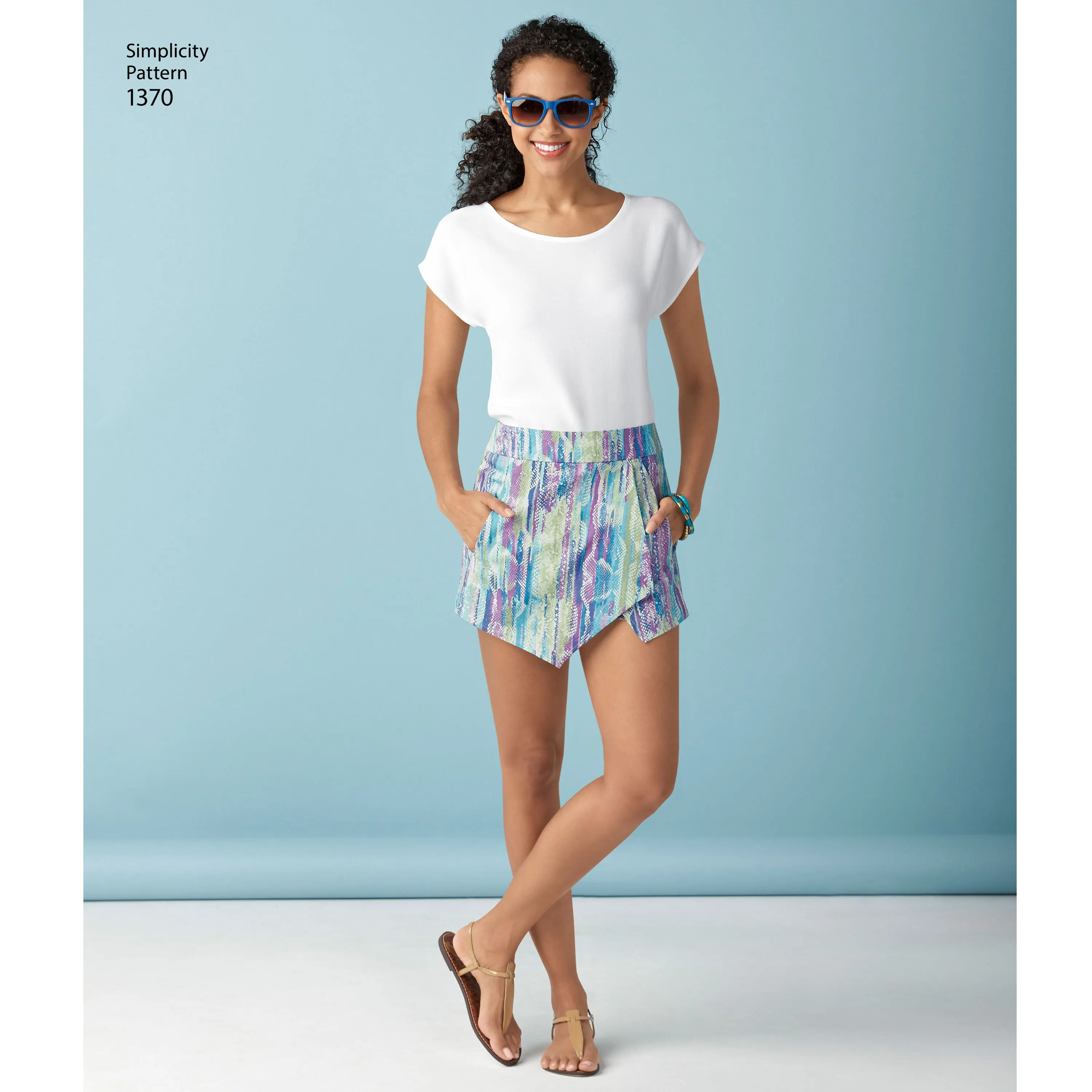 Simplicity Pattern S1370 Misses' Shorts, Skirt & 'skort'