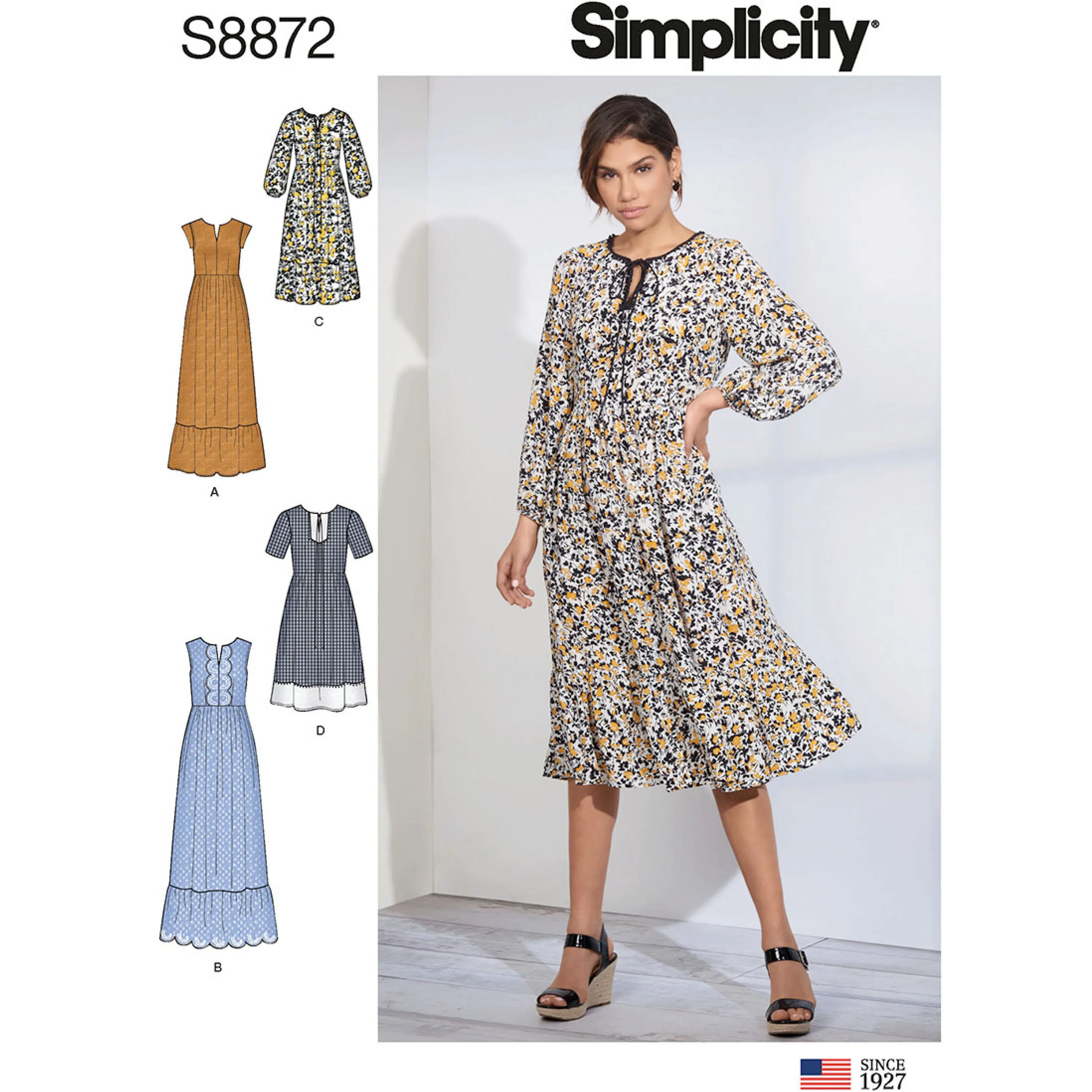 Simplicity Sewing Pattern S8872 Misses' Pullover Dresses