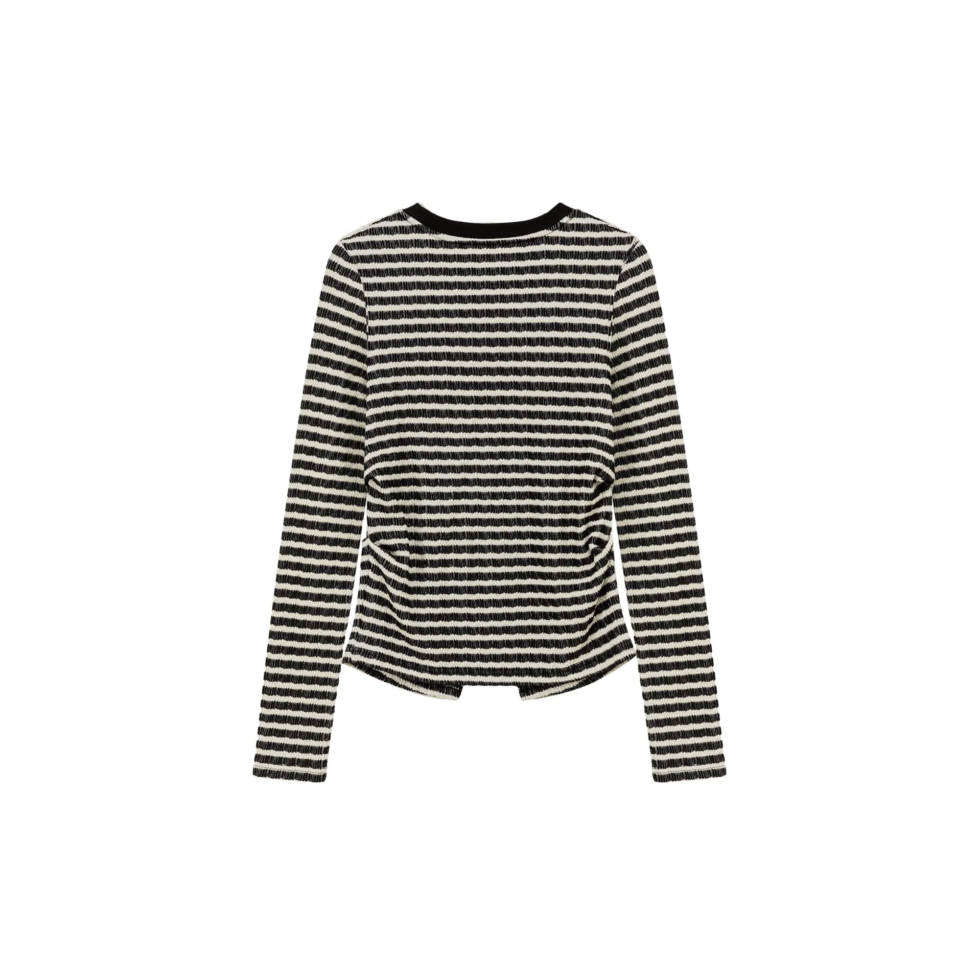 Slit Slim Stripe T-Shirt