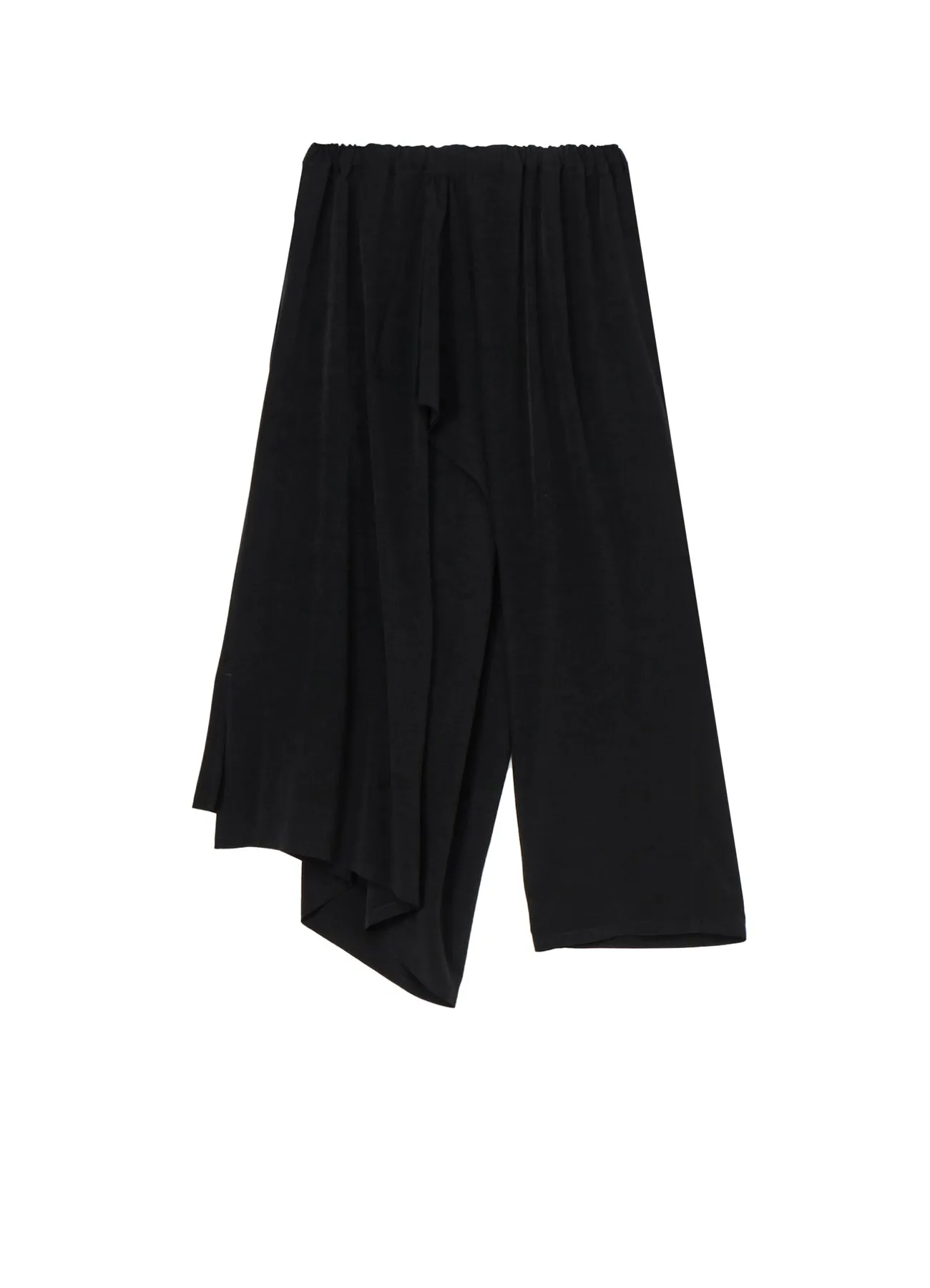 TA/PE CREPE DE CHINE GATHERED WRAP PANTS