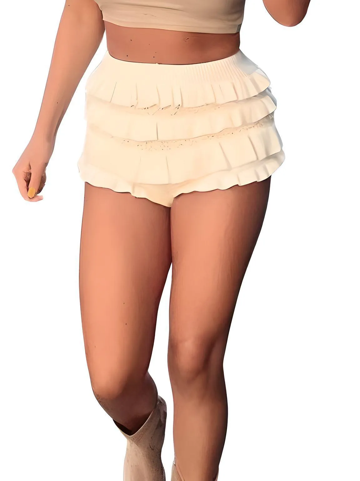 Women's Trendy Layered Ruffle Skirt Shorts