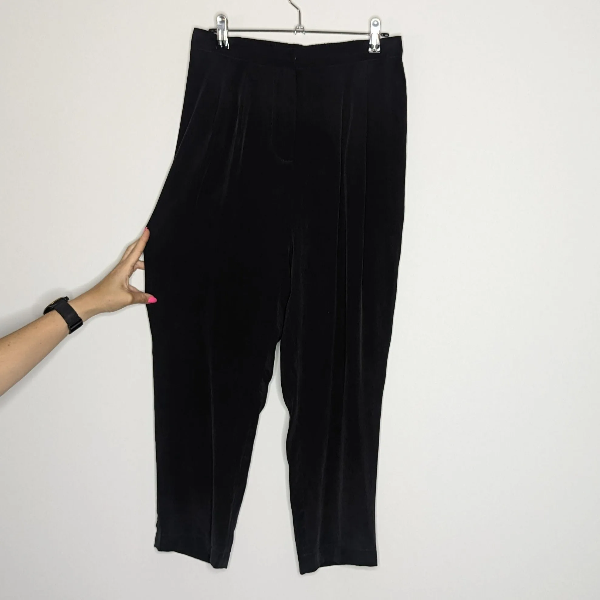 Zimmermann Black Silk Cropped Pants