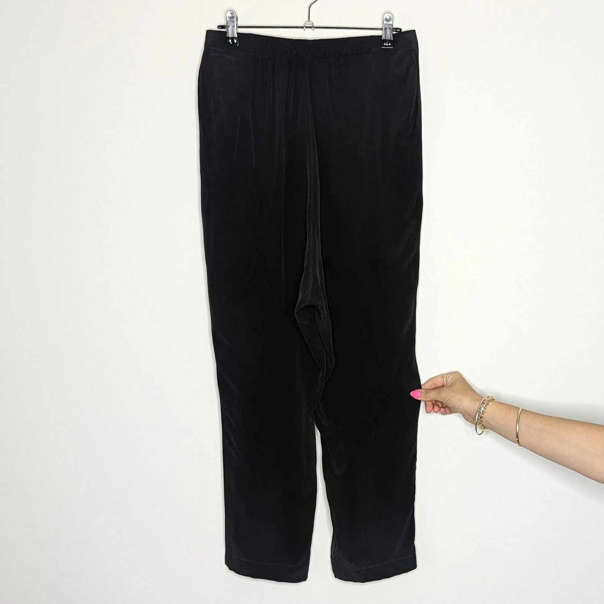 Zimmermann Black Silk Cropped Pants